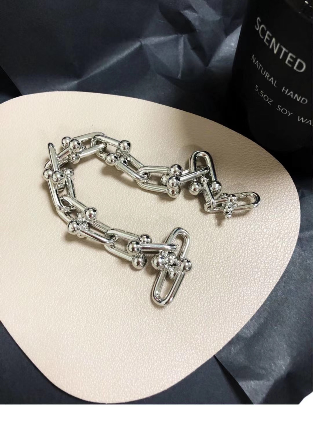 Tiffany & Co. T家U形竹节手链 随手拍