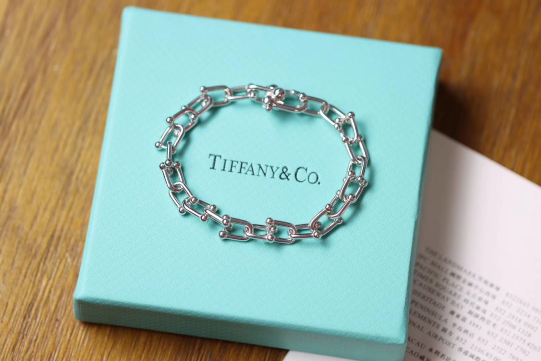 Tiffany & Co. T家U形竹节手链 随手拍