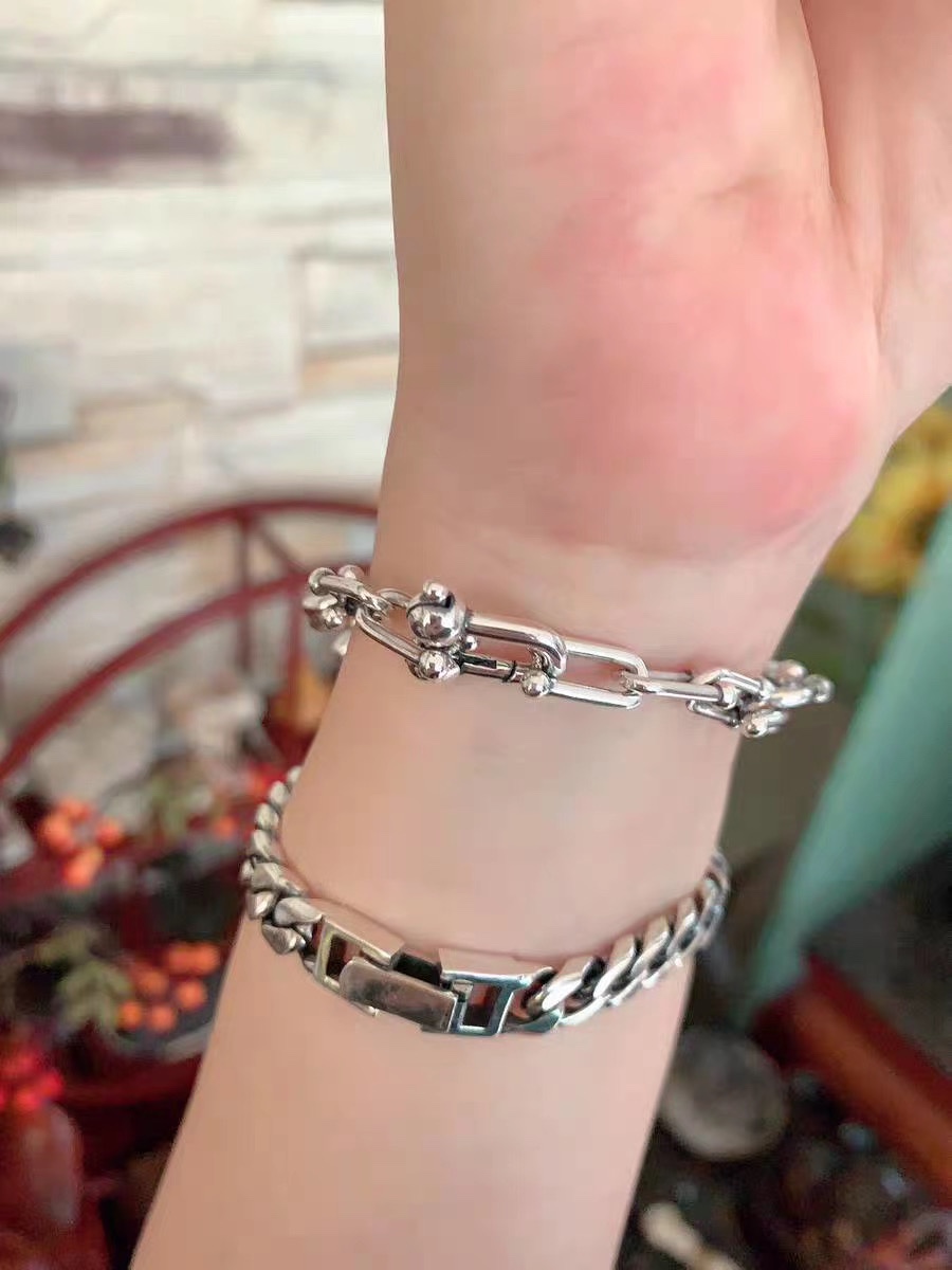 Tiffany & Co. T家U形竹节手链 随手拍