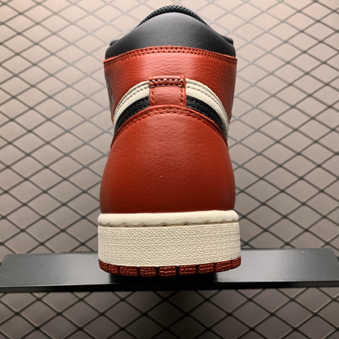 360 B级版本 Air Jordan 1 High Bred Toe AJ1 乔1 黑红脚趾 男子文化篮球 555088-610