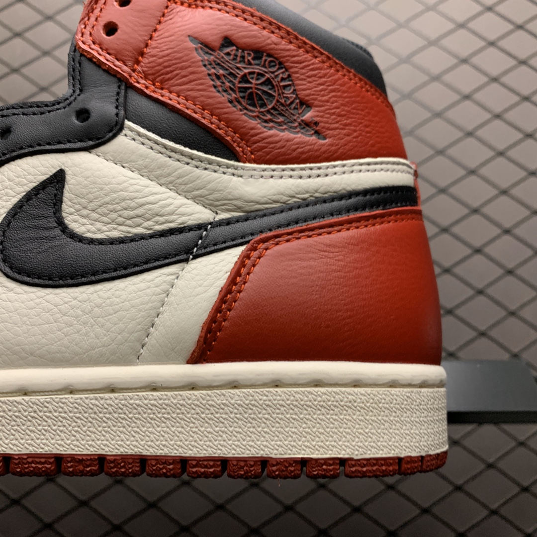 360 B级版本 Air Jordan 1 High Bred Toe AJ1 乔1 黑红脚趾 男子文化篮球 555088-610