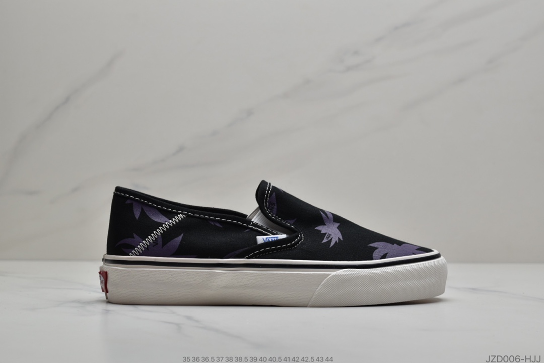 140 公司级 Vans 韩版原宿ulzzang日系一脚蹬紫色枫叶百搭ins港风休闲板鞋