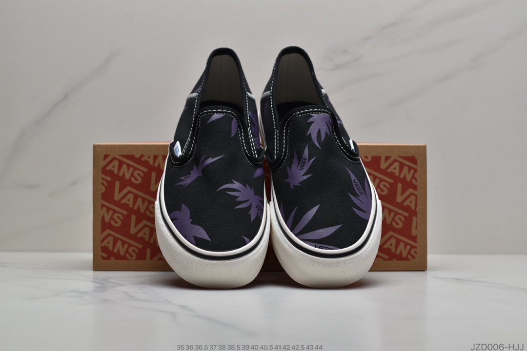 140 公司级 Vans 韩版原宿ulzzang日系一脚蹬紫色枫叶百搭ins港风休闲板鞋