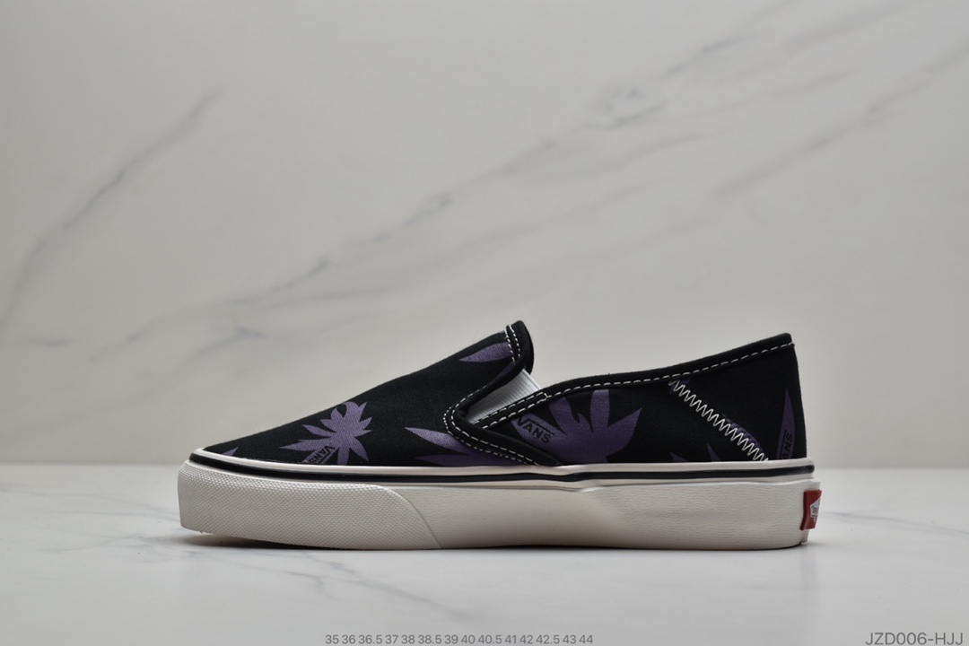 140 公司级 Vans 韩版原宿ulzzang日系一脚蹬紫色枫叶百搭ins港风休闲板鞋