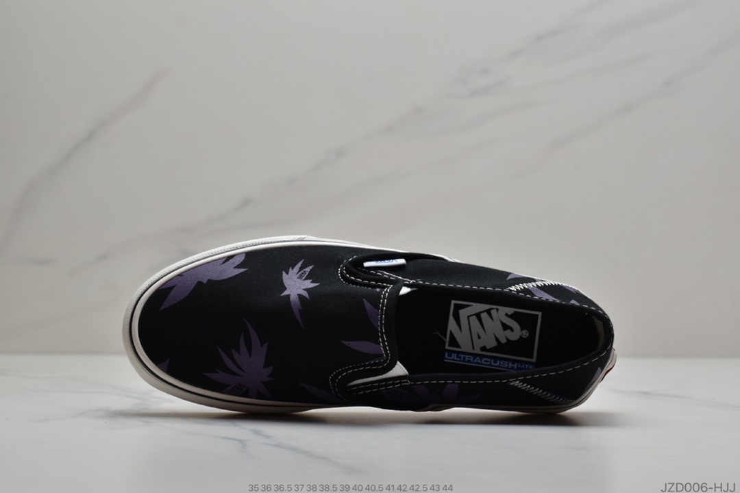 140 公司级 Vans 韩版原宿ulzzang日系一脚蹬紫色枫叶百搭ins港风休闲板鞋