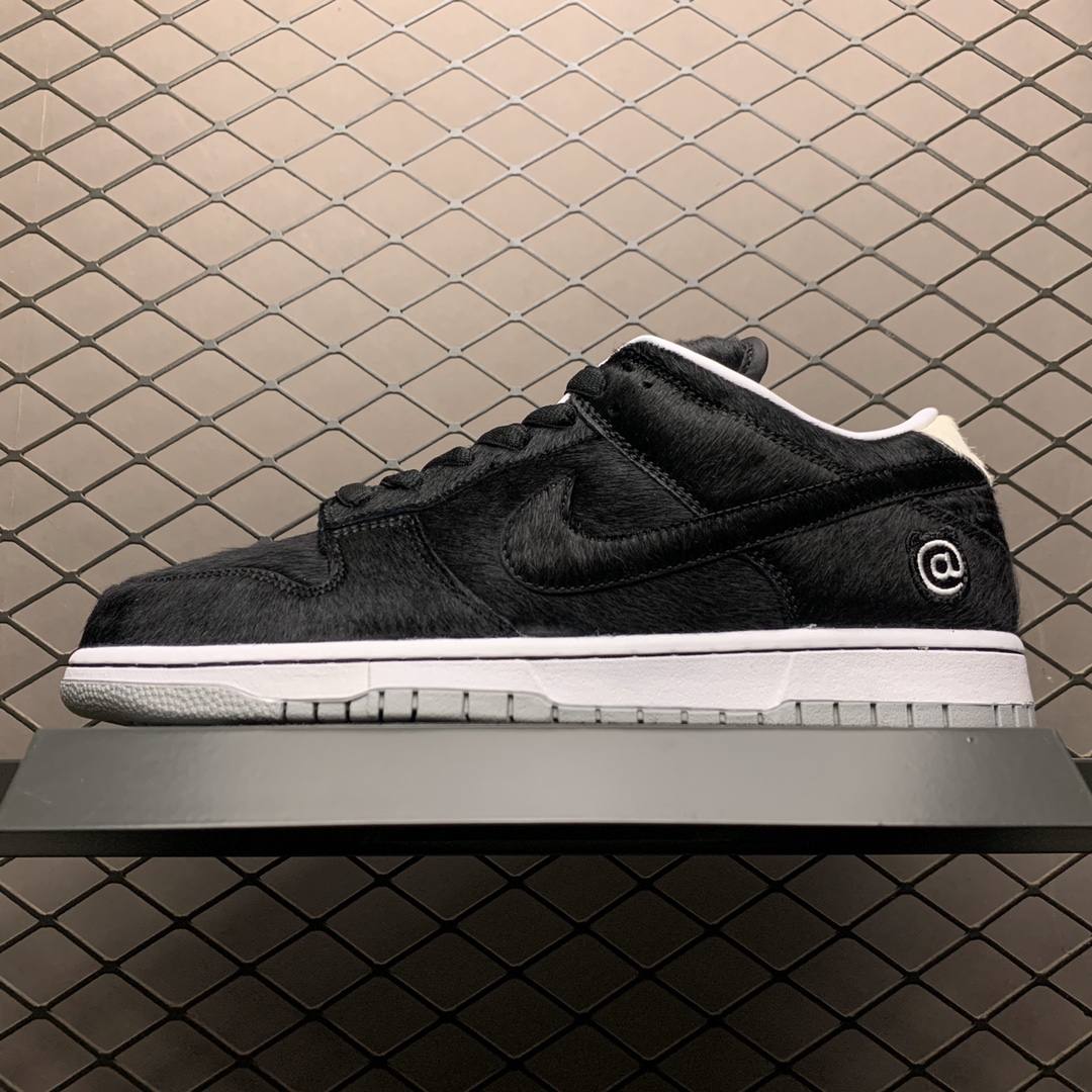 460 纯原版本 Nike SB Dunk Low OG QS 全黑马毛 低帮休闲运动滑板鞋 CZ5127-001