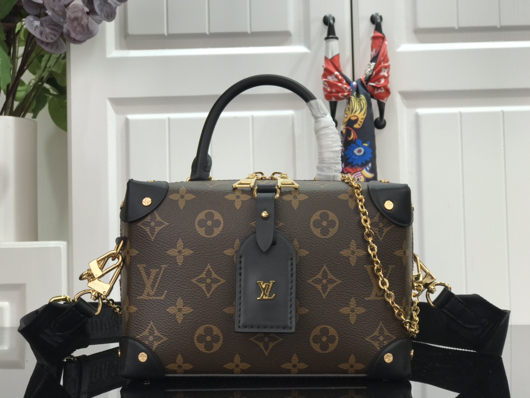 Louis Vuitton Bags Handbags Buy High Quality Cheap Hot Replica
 Black Gold Pink Monogram Canvas Cowhide Fashion