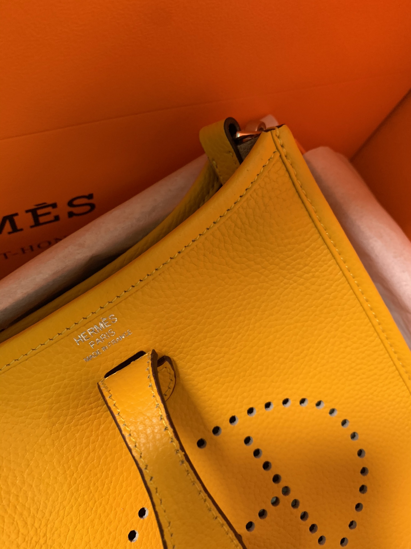 Evelyne mini 伊芙琳迷你 Togo 牛皮バッグ 手感超ソフト