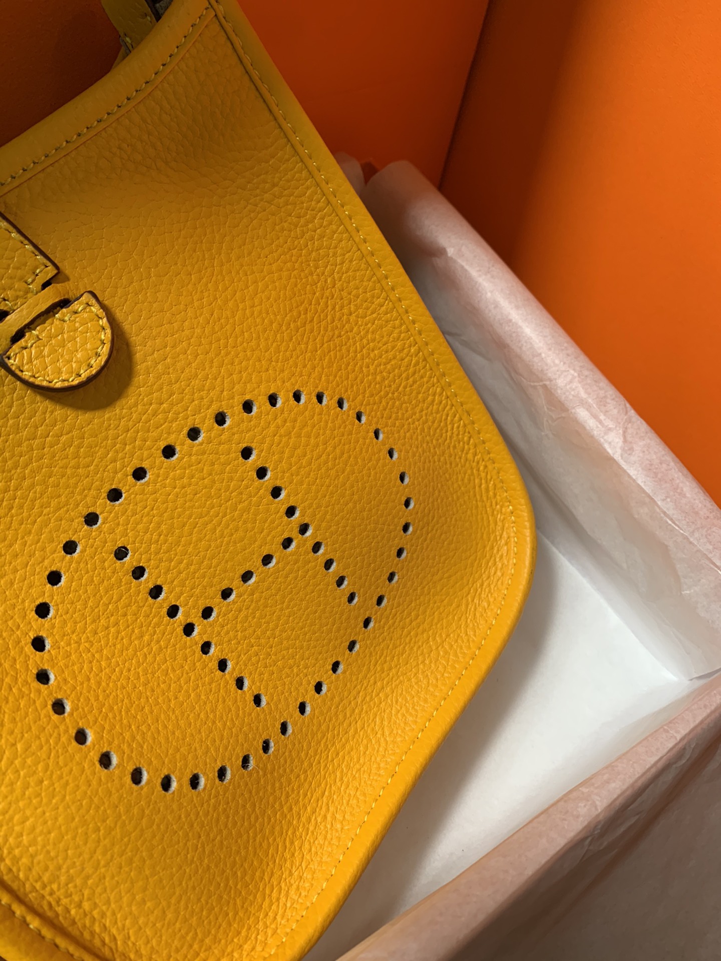 Evelyne mini 伊芙琳迷你 Togo 牛皮バッグ 手感超ソフト