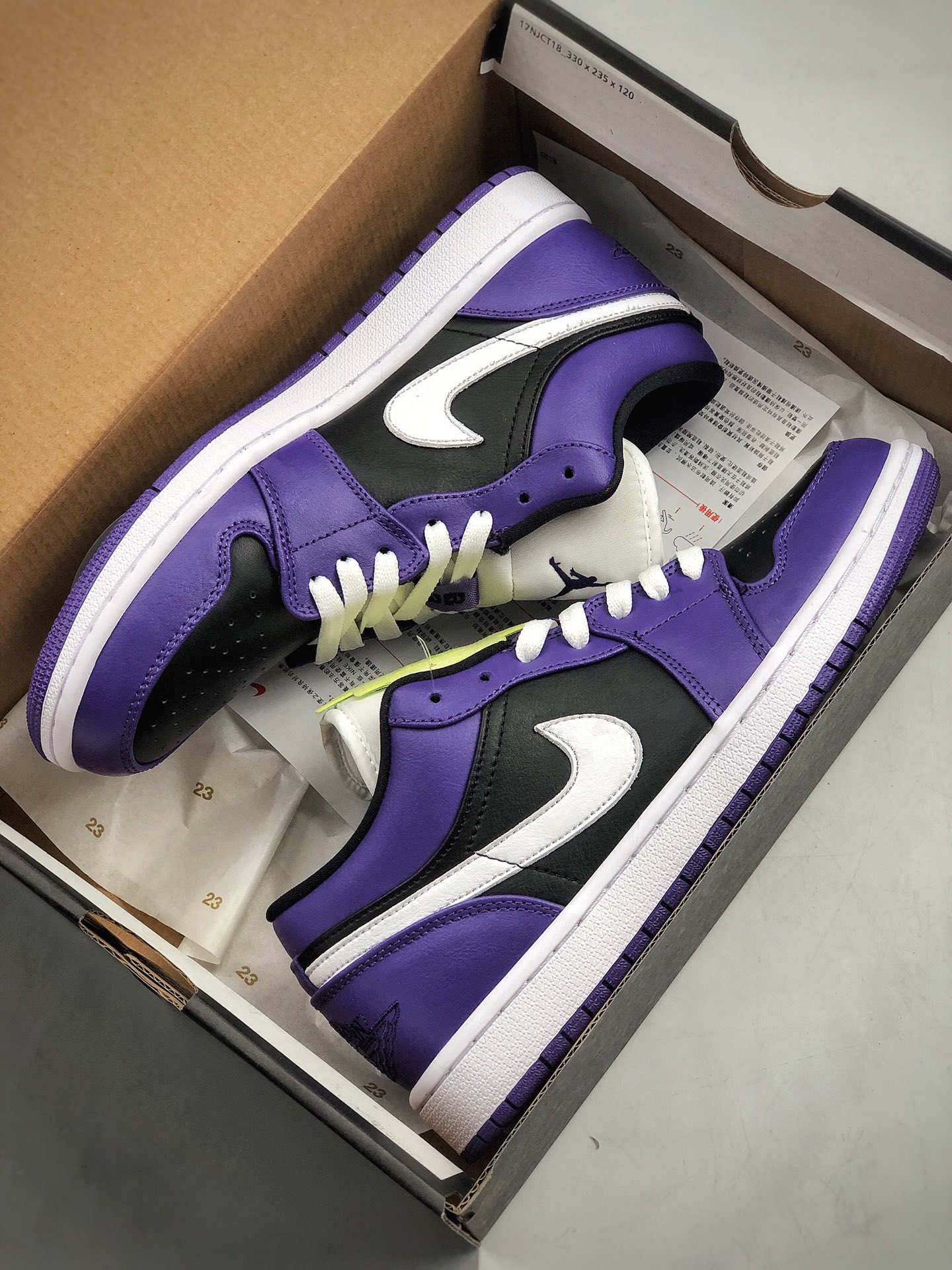 200  Nike Air Jordan 1 Low  “Purple Black”AJ1低帮 黑紫 葡萄紫 553558-501