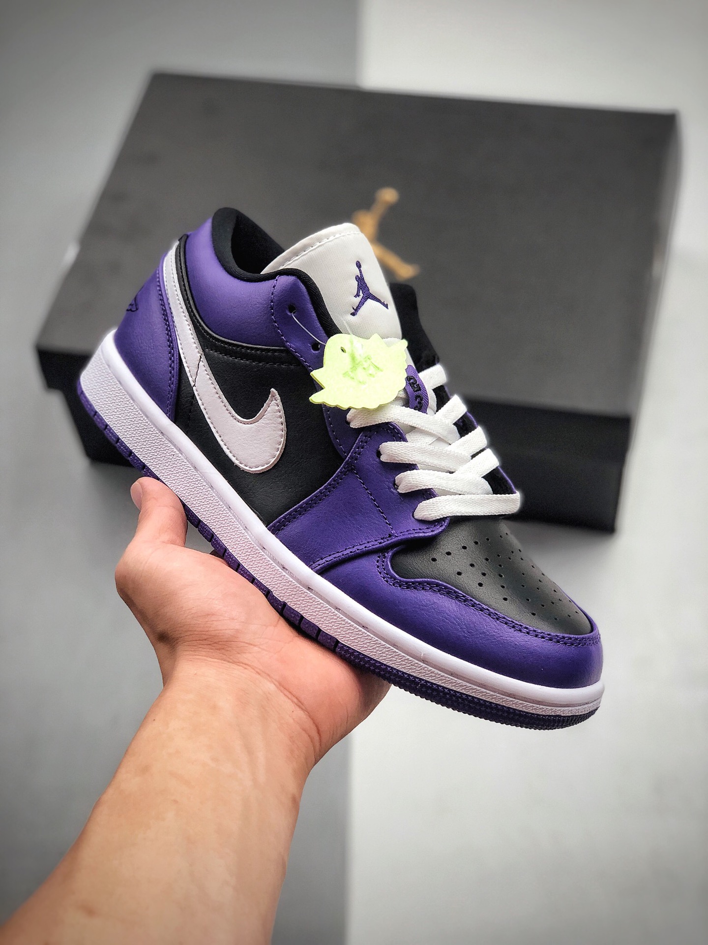 200  Nike Air Jordan 1 Low  “Purple Black”AJ1低帮 黑紫 葡萄紫 553558-501