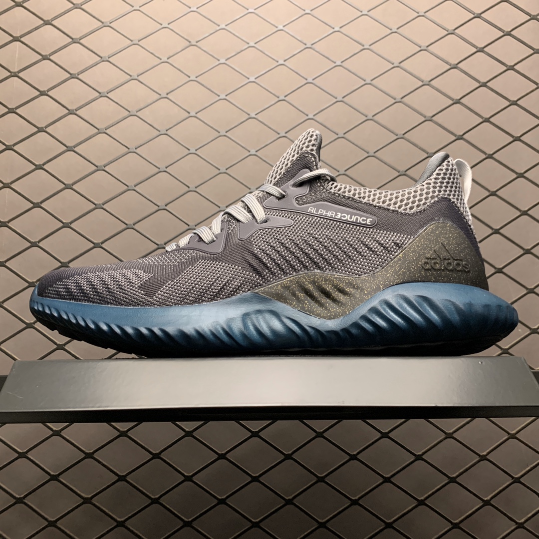 180 Adidas 阿迪达斯 AlphaBounce Beyond m 阿尔法网面鸳鸯休闲跑步鞋 CG3305