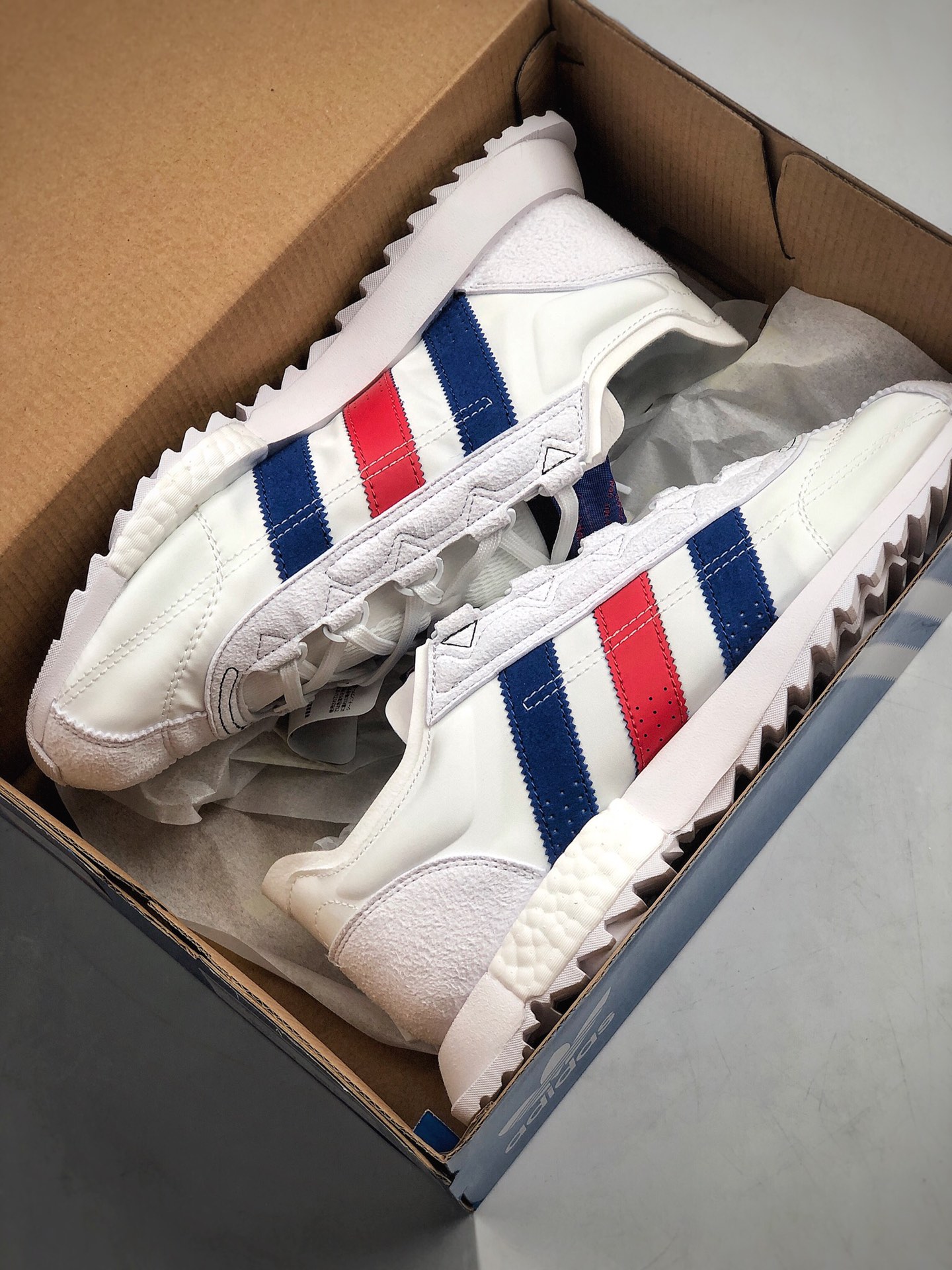 230 adidas 阿迪达斯 三叶草 夏季新款 SL 7600爆米花缓震软底男女经典运动鞋 货号：FW6375