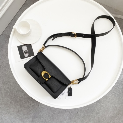 Coach Tabby 19 Black Leather Shoulder Bag Convertible Crossbody 73995 1 Coach Tabby 19 Black Leather Shoulder Bag Convertible Crossbody 73995