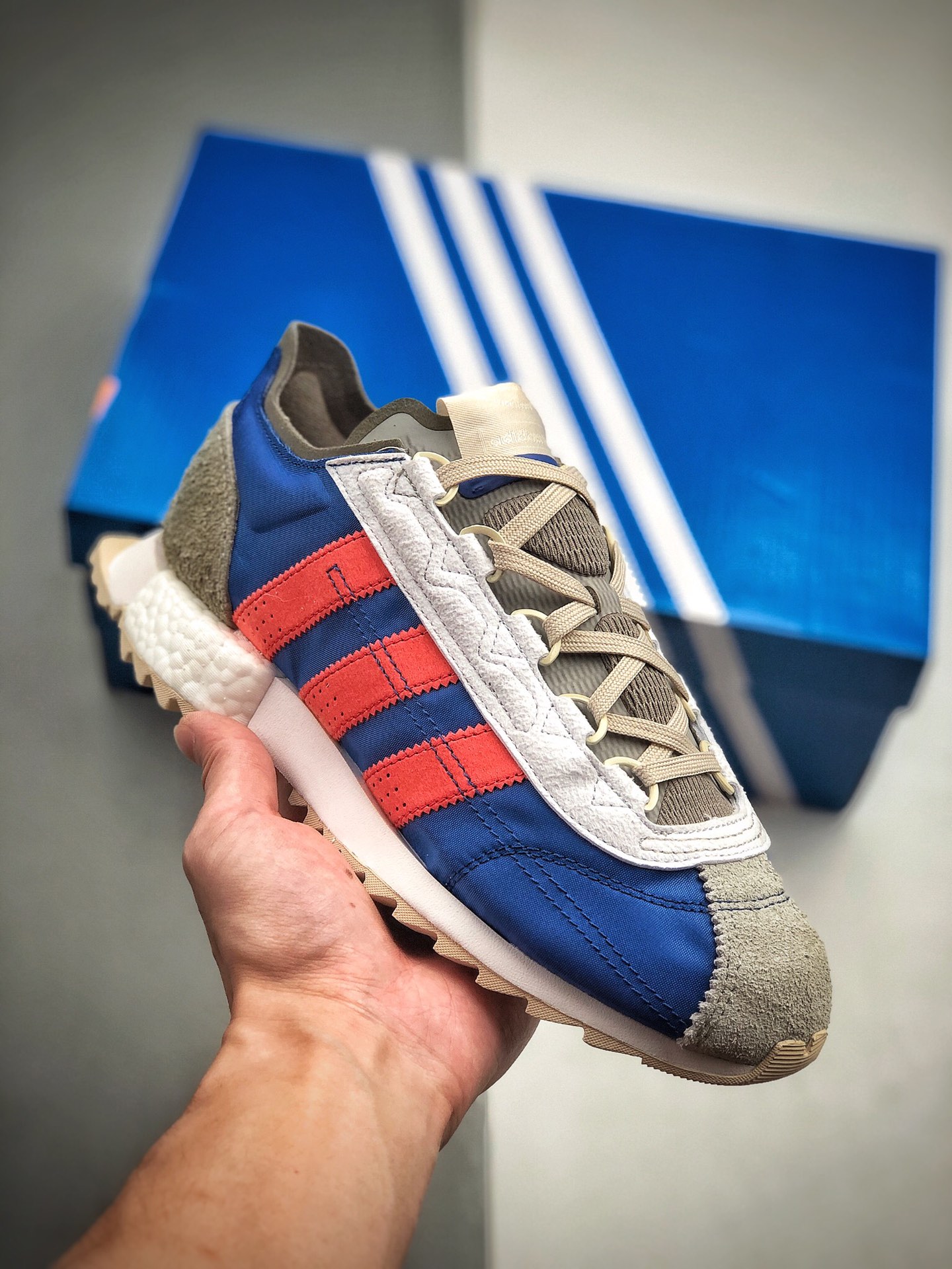 220  新品Adidas SL 7600 Boost 阿迪复古透气爆米花跑鞋 EG6780