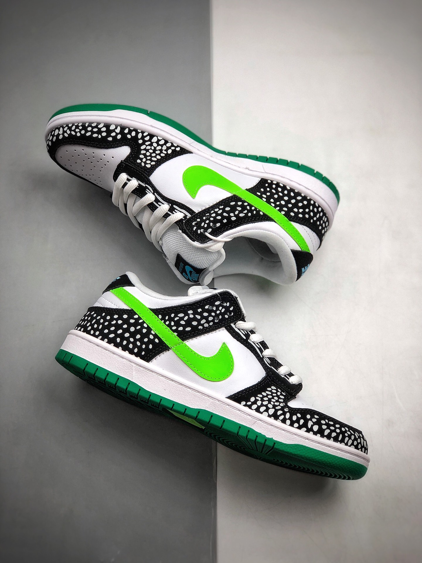 280  新品首发 耐克 Nike SB Dunk Low Loon 斑点黑绿 扣篮系列复古低帮休闲运动滑板板鞋313170-011