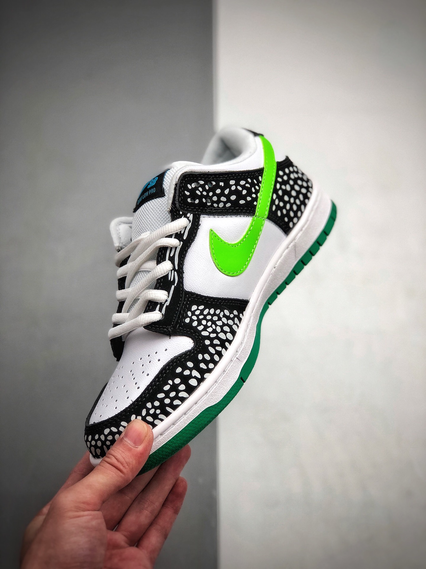 280  新品首发 耐克 Nike SB Dunk Low Loon 斑点黑绿 扣篮系列复古低帮休闲运动滑板板鞋313170-011