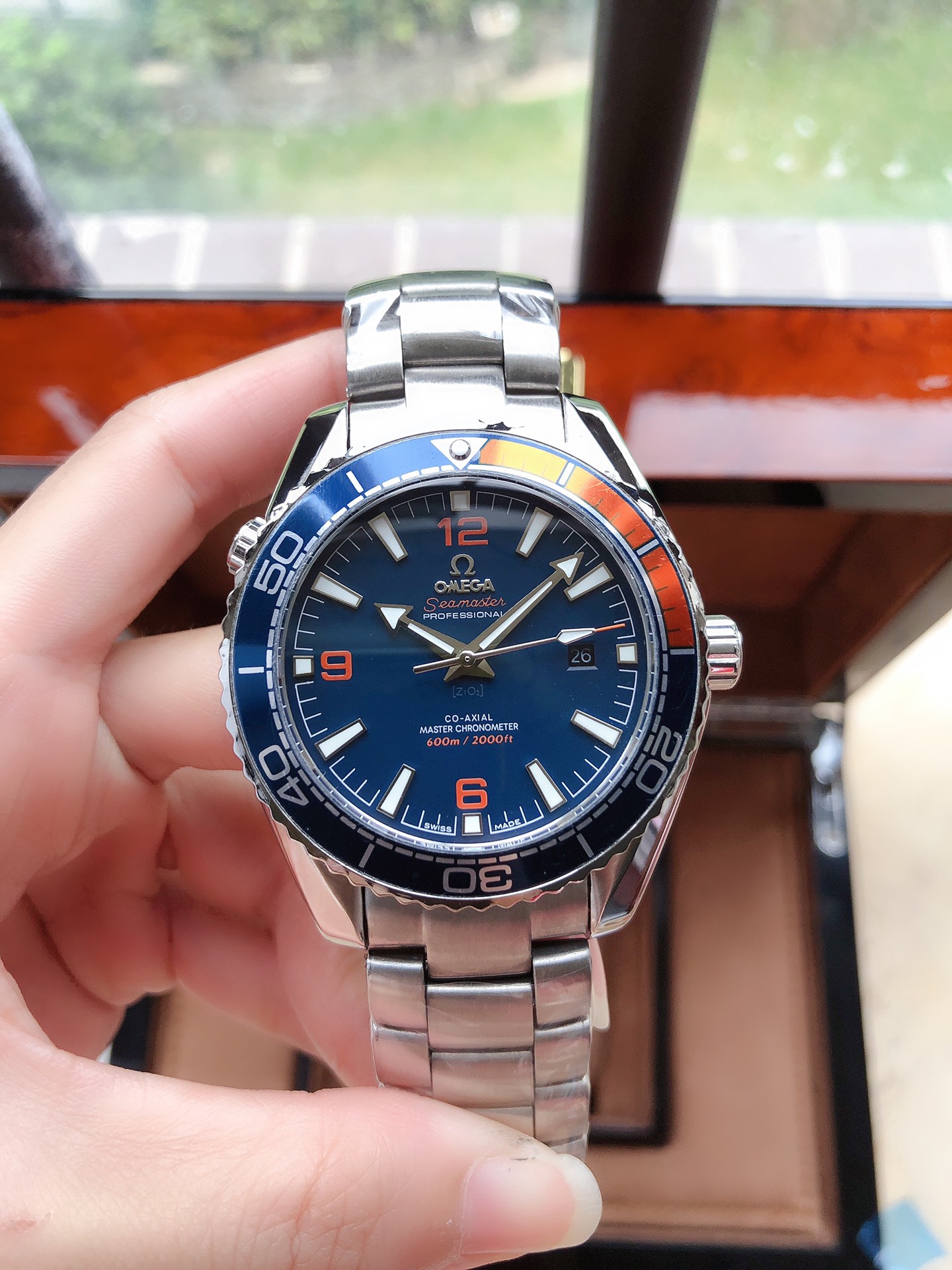 OMEGA 欧米茄 海洋600米自動機械腕時計 男性用 316L精鋼製