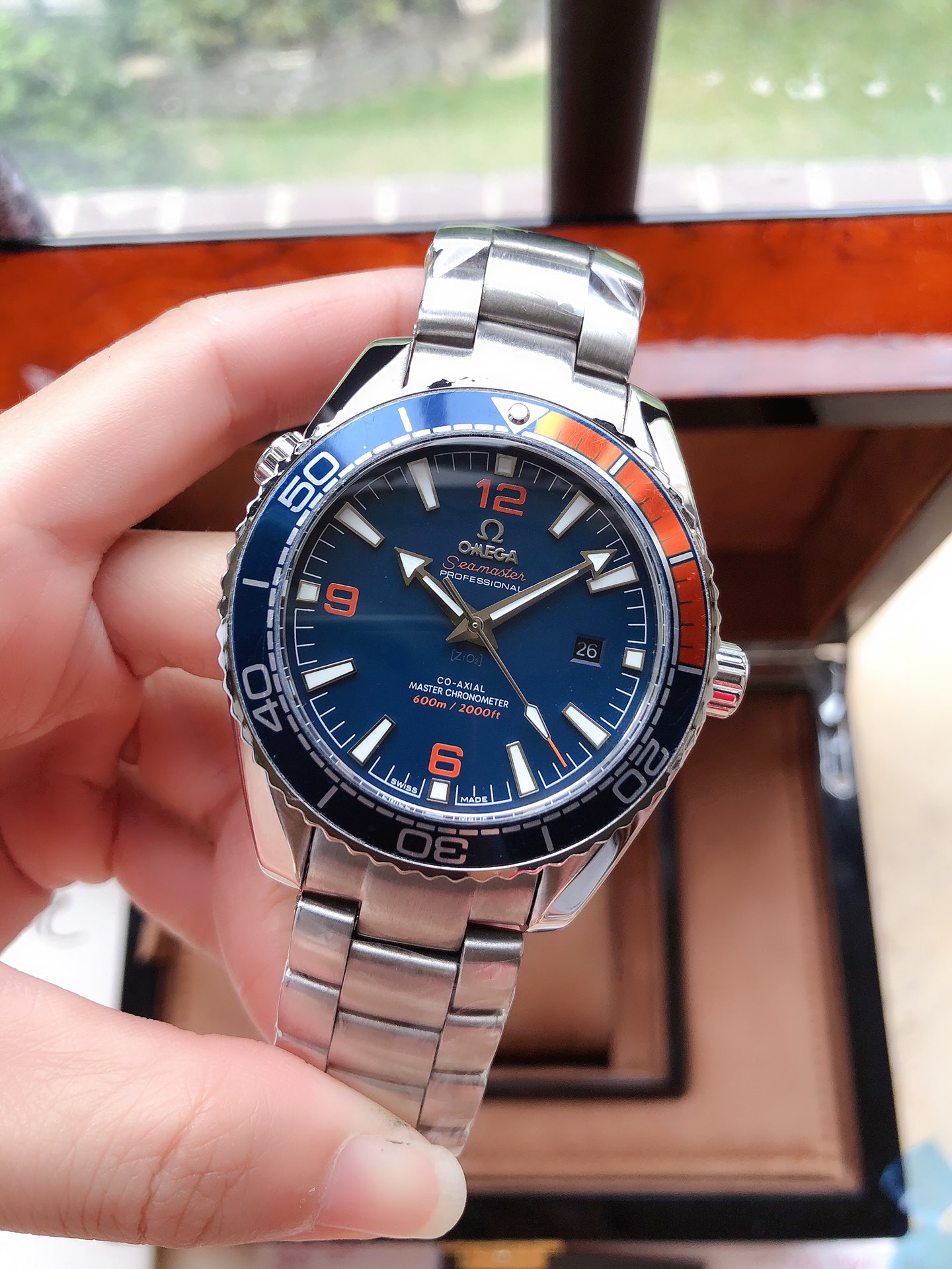 OMEGA 欧米茄 海洋600米自動機械腕時計 男性用 316L精鋼製