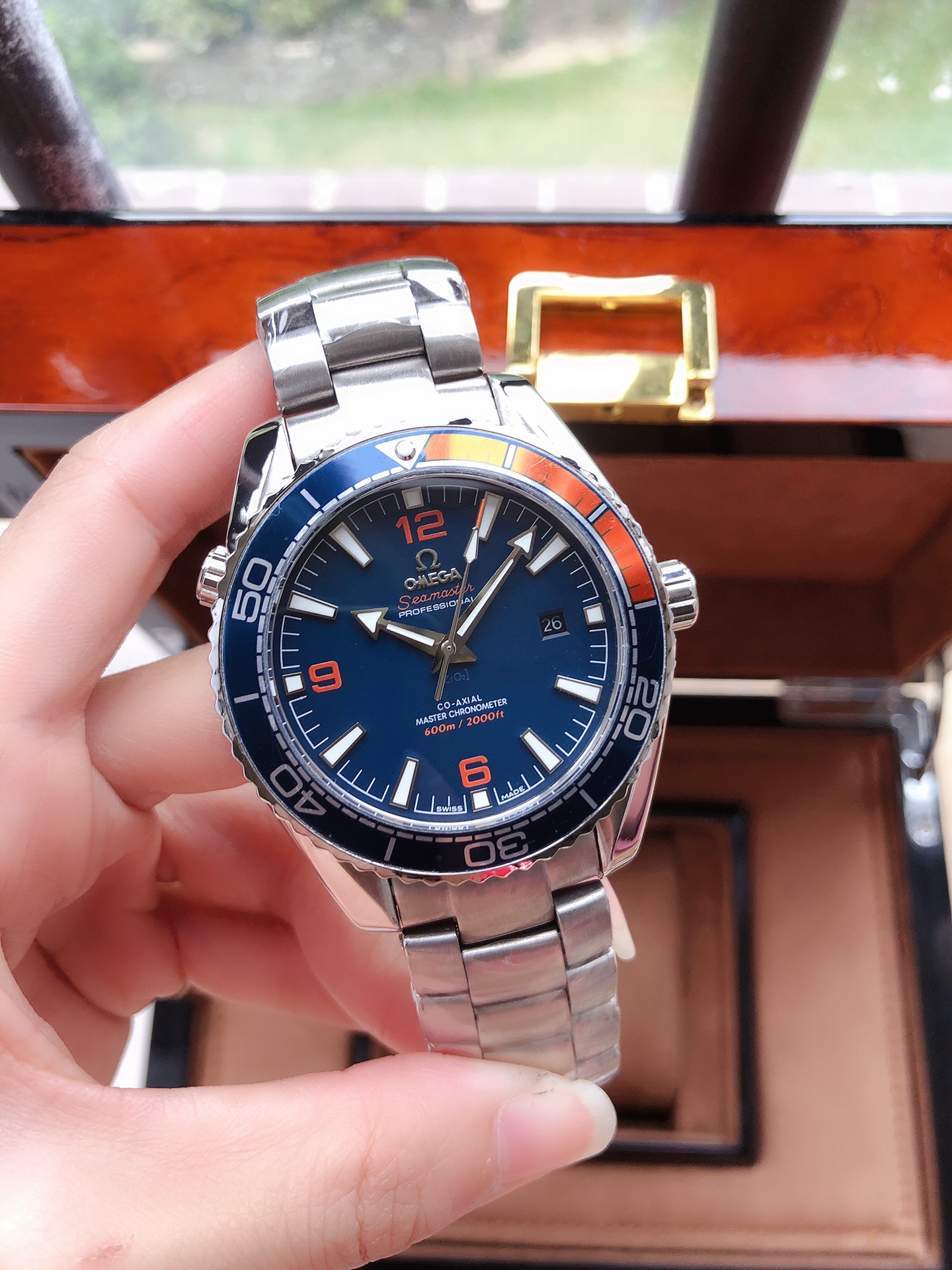 OMEGA 欧米茄 海洋600米自動機械腕時計 男性用 316L精鋼製