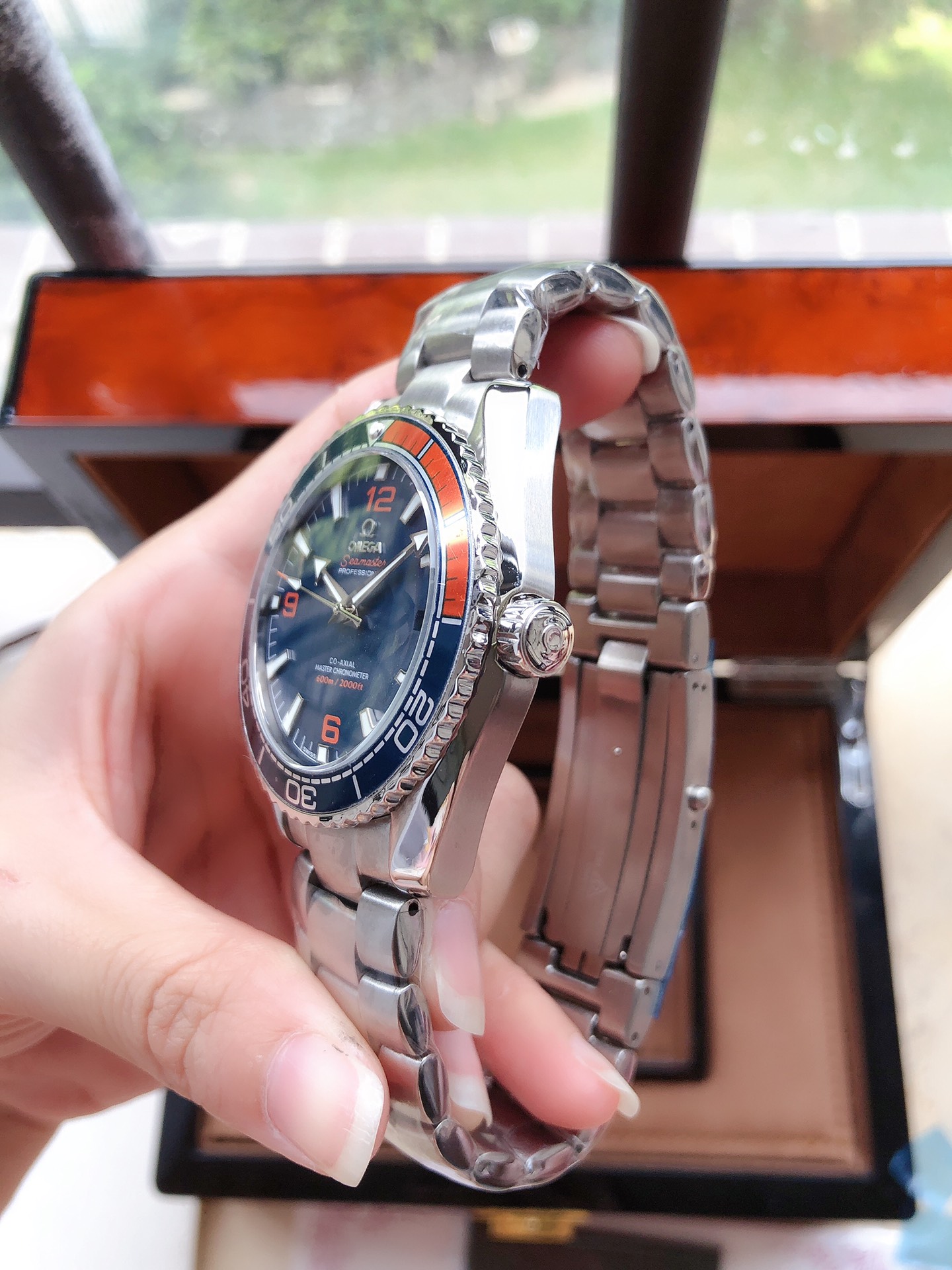 OMEGA 欧米茄 海洋600米自動機械腕時計 男性用 316L精鋼製