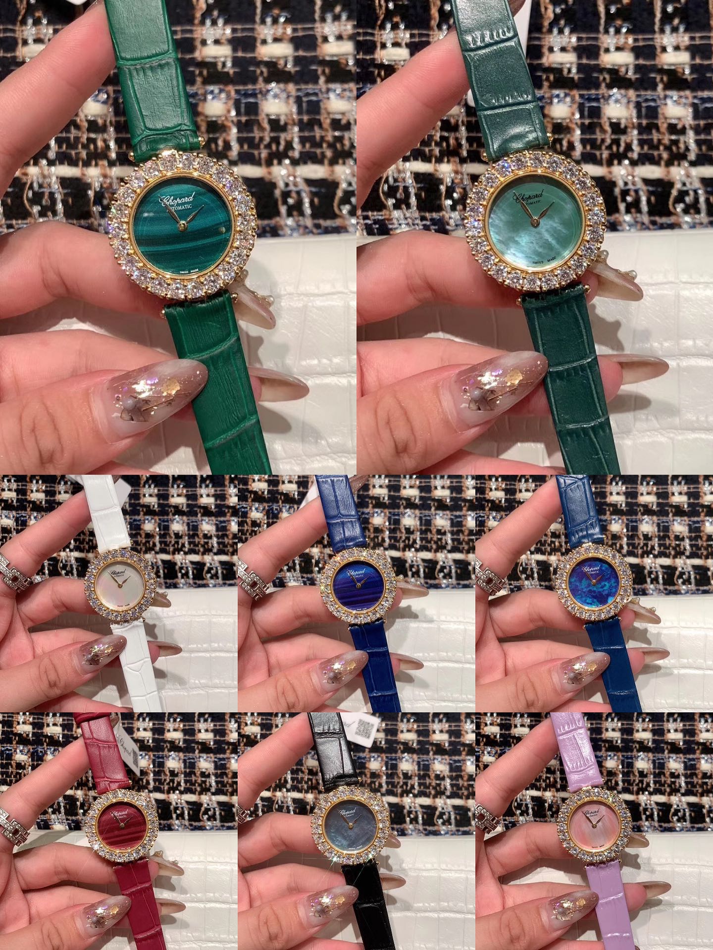 Unknown 多种多样的贝壳表盘，多种多样的颜色表带，银色玫瑰金黄金色都有，皮带钢带都有，满足您各种要求，完美