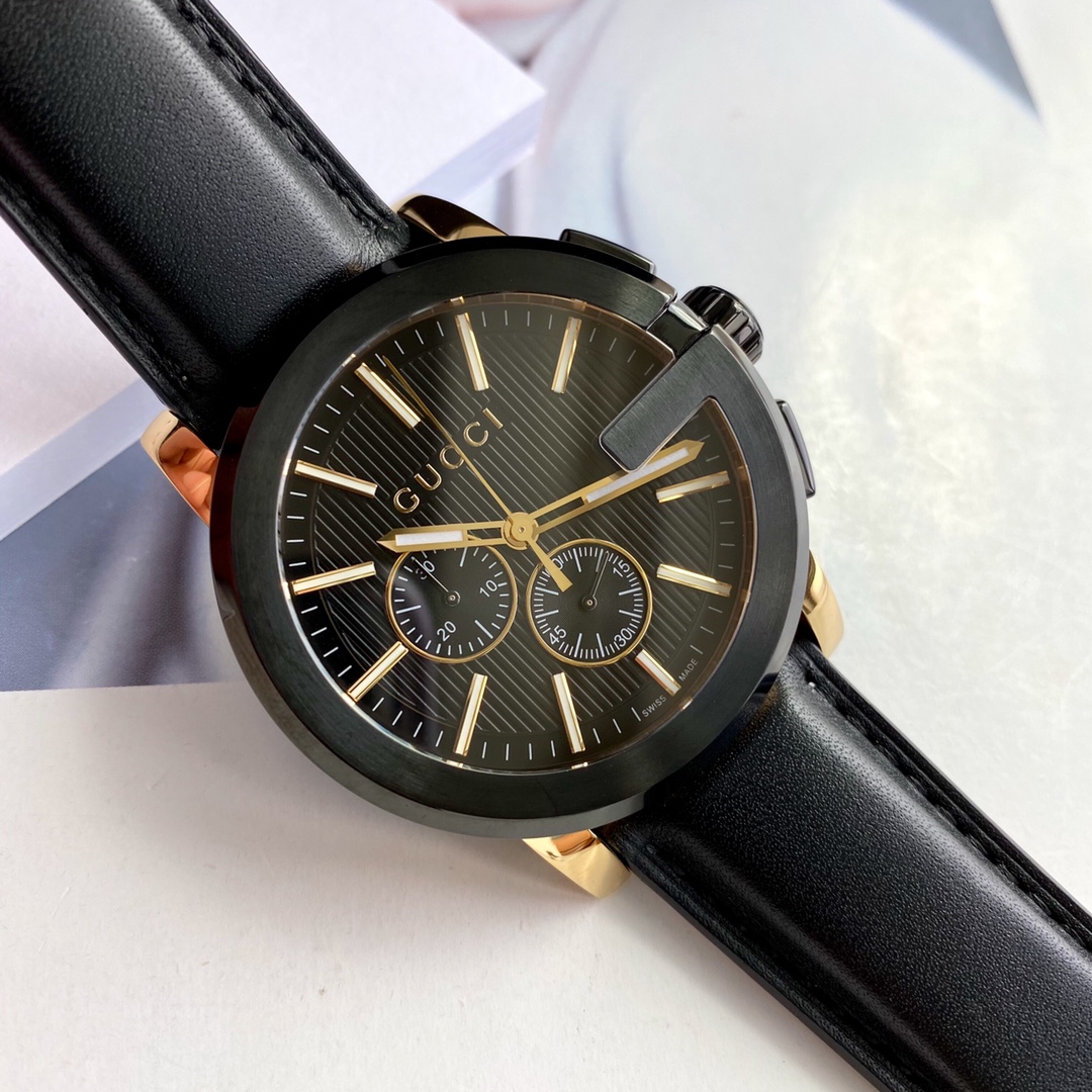 NO:822472,Gucci Big G Gucci Gucci poster style quartz chronograph men's watch, absolute fidelity, watch diameter 44mm, iconic big G dial design, 50m waterproof, sapphire glass, brand new complete set at a good price.,,gucci,gucci19860909古驰大G Gucci古弛海报款石英计时男表,绝对保真,表径44mm,标志性大G表盘设计,50m防水,蓝宝石玻璃,全新全套好价出.,,gucci,gucci,Watch