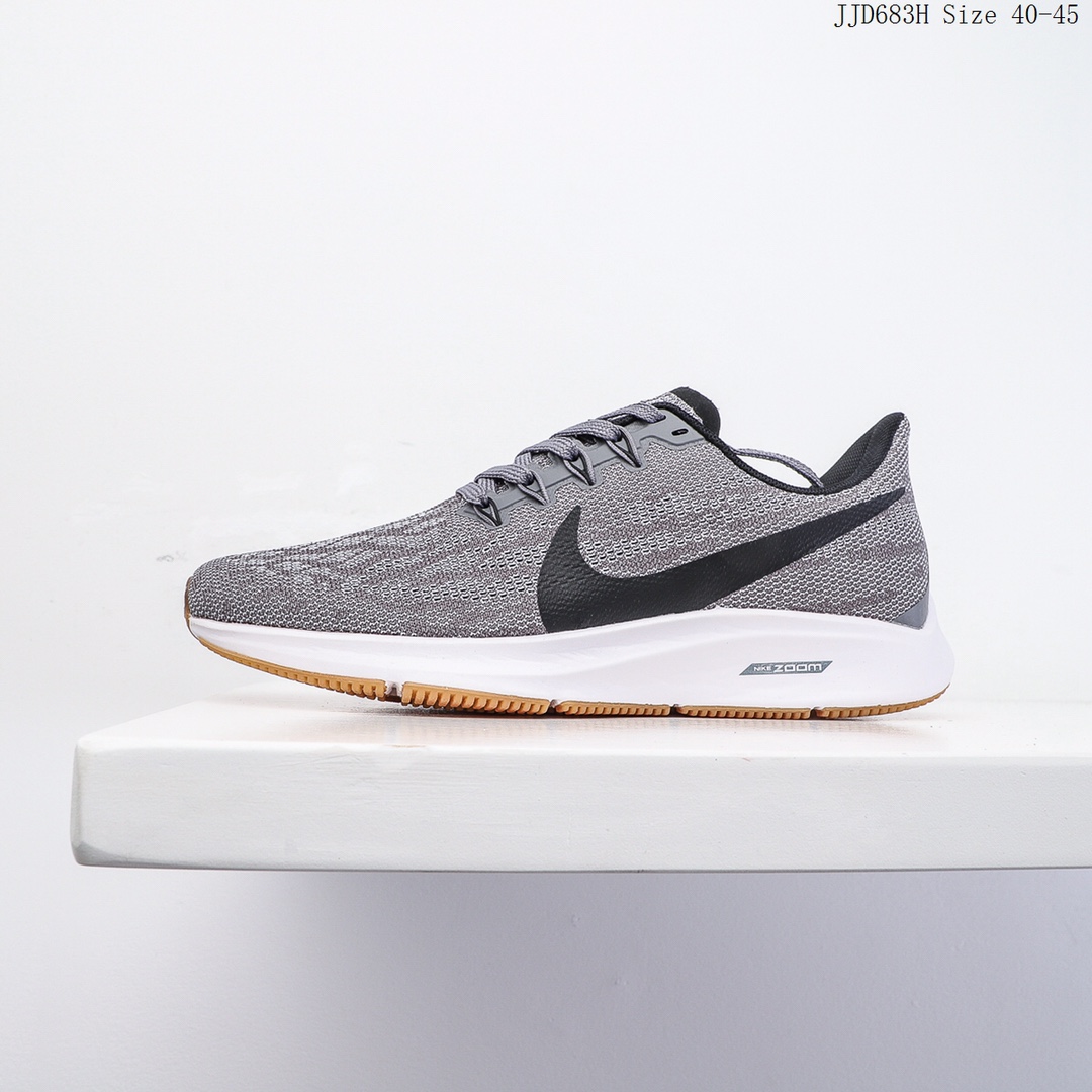 2⃣ Nike Zoom Pegasus 36 耐克 登月36代 针织面透气 抗磨缓震 时尚休闲跑步鞋JJD683H