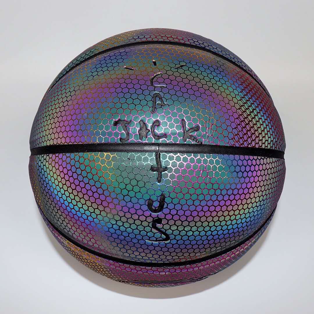 Apoyo contra reembolso Travis Scott x Nike Air Jordan Basketball, colaboración de edición limitada, balón de baloncesto…