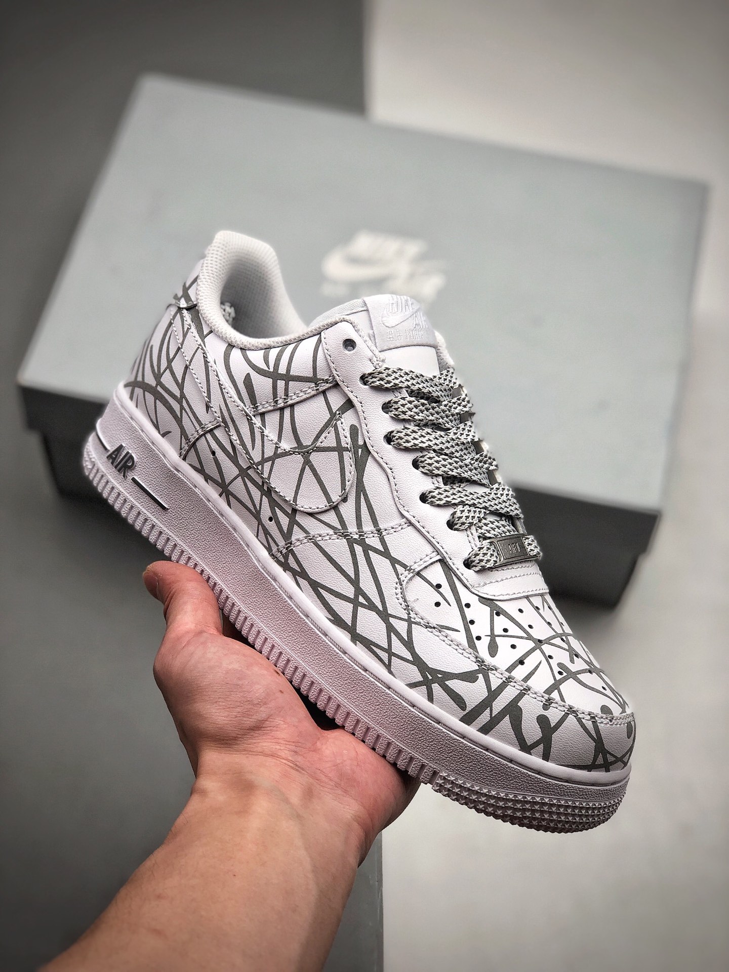 200 耐克 Nike Air Force 1 鸟巢炫酷满天星系列 空军一号低帮百搭休闲运动板鞋N-0299