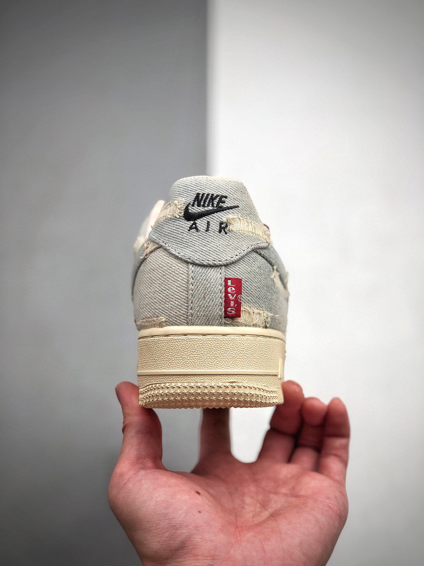 200  公司级耐克&李维斯联名空军一号牛仔布鞋男女鞋 Nike Air Force 1 Low Levi's 丹宁牛仔空军315122 112