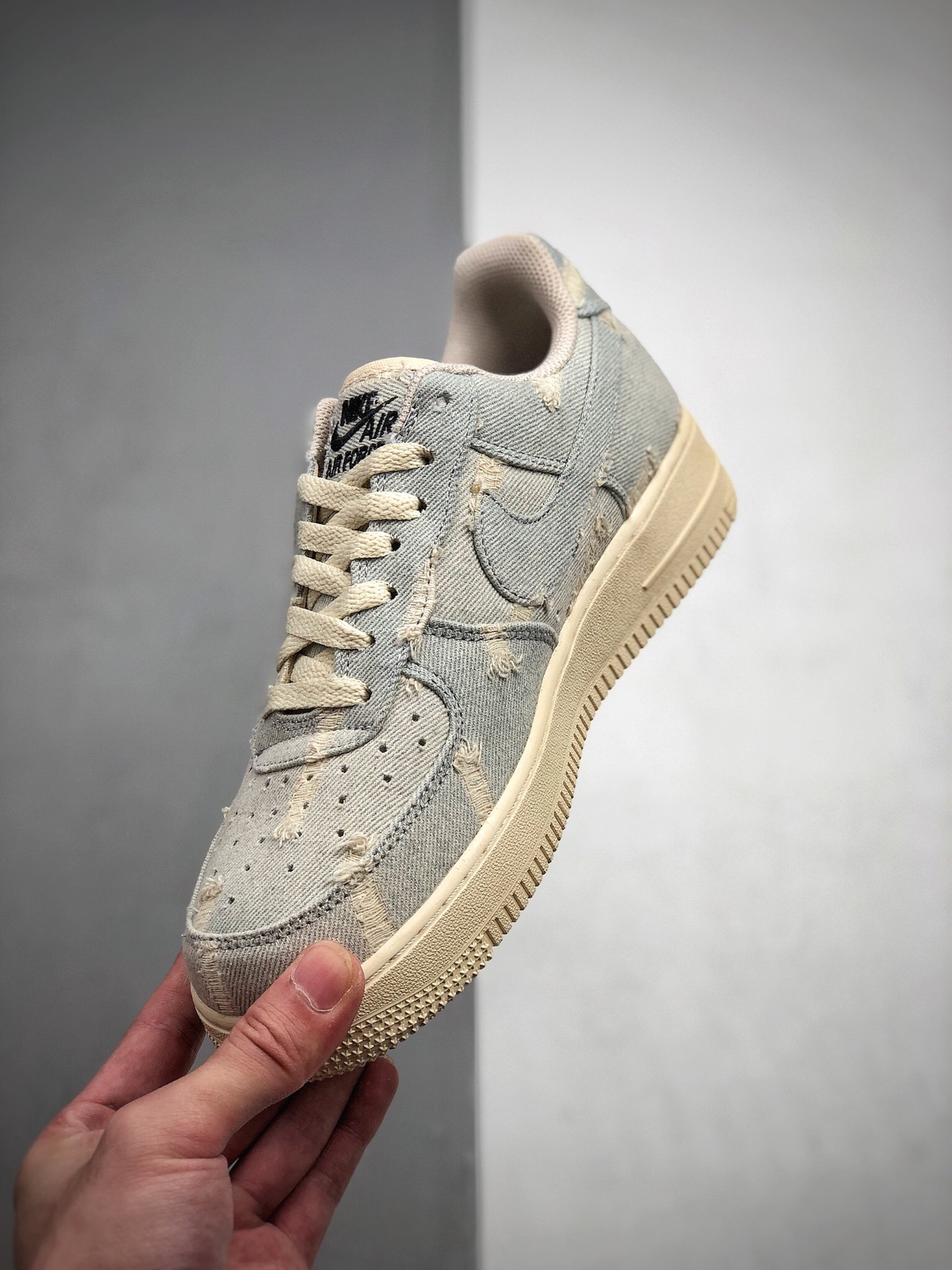 200  公司级耐克&李维斯联名空军一号牛仔布鞋男女鞋 Nike Air Force 1 Low Levi's 丹宁牛仔空军315122 112