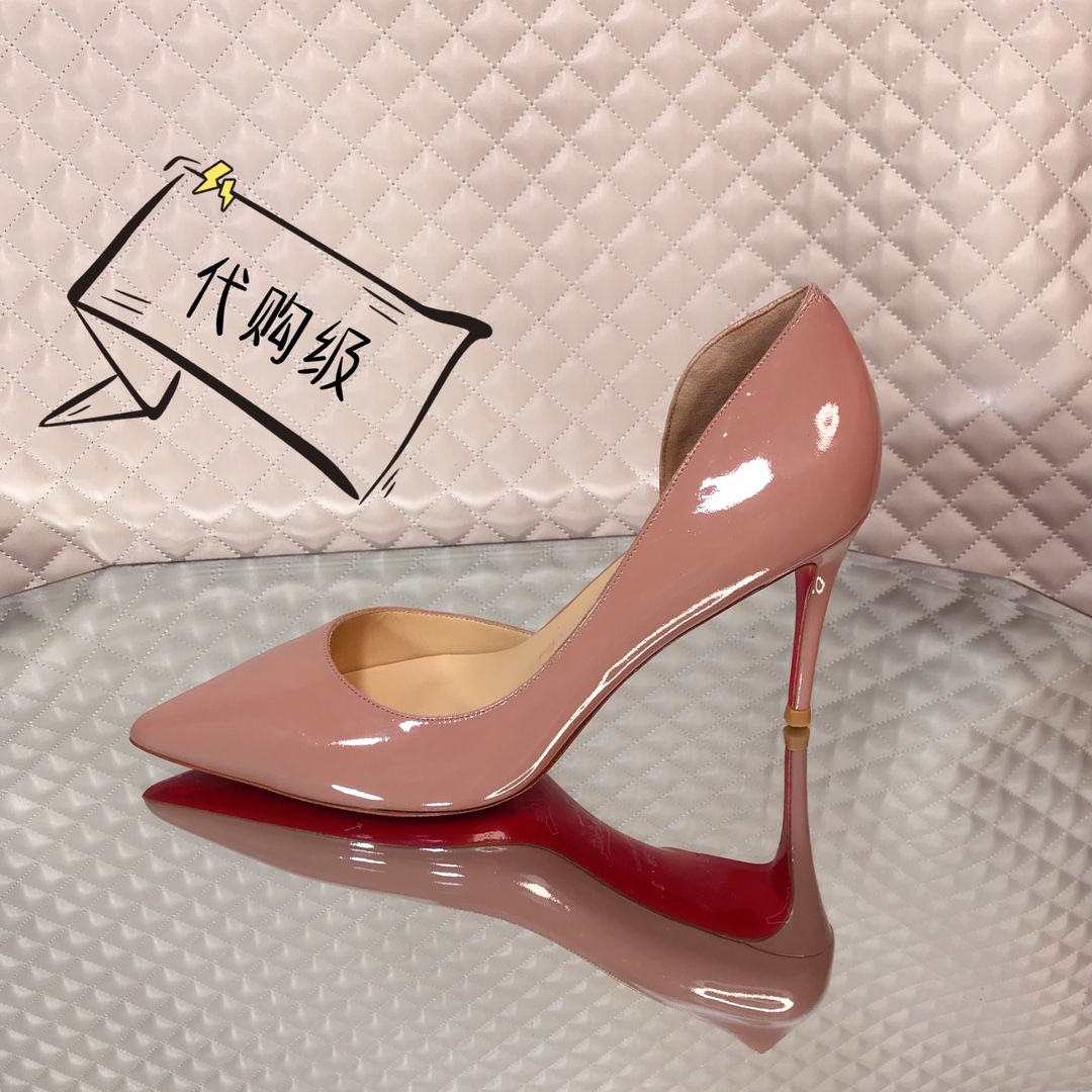 NO:100743,High-end customization classic model H8.5Cm, size 34-42. Customization does not return or exchange 9039-Naked Sexy Leather Standard European code No:9039- Color:nude Material:patent leather Lining:goat leather Heel height:8.5Cm Sole:leather sole Size:EUR 34-42 (US 4-11):,,christian louboutin19860909高端订制 精典款 H8.5Cm,尺码34-42码.订制不退不换9039-裸柒皮 标准欧码 No:9039- Color:nude Material:patent leather Lining:goat leather Heel heigh:8.5Cm Sole:leather sole Size:EUR 34－42（US 4一11) :,,christian louboutin,Women's Shoes