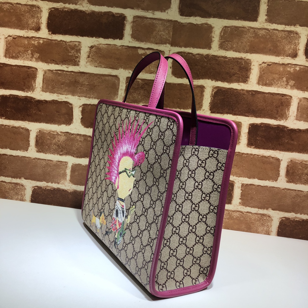 GUCCI古驰朋克印花托特包605614