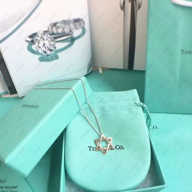 Tiffany & Co. Tiff*ny&Co. 六芒星 纯银 锁骨项链