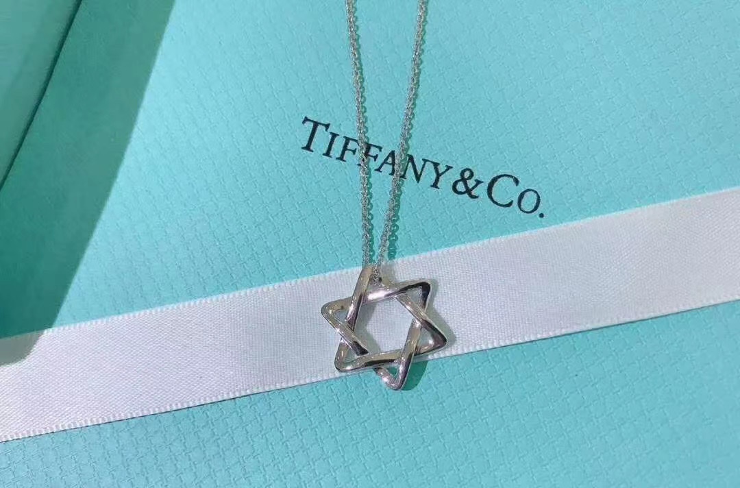 Tiffany & Co. Tiff*ny&Co. 六芒星 纯银 锁骨项链