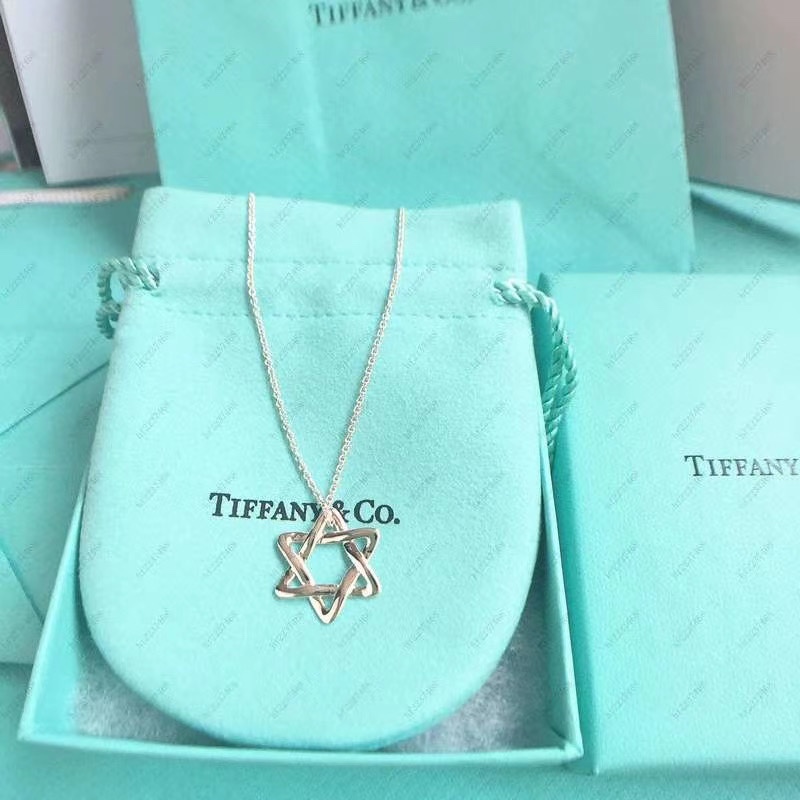Tiffany & Co. Tiff*ny&Co. 六芒星 纯银 锁骨项链