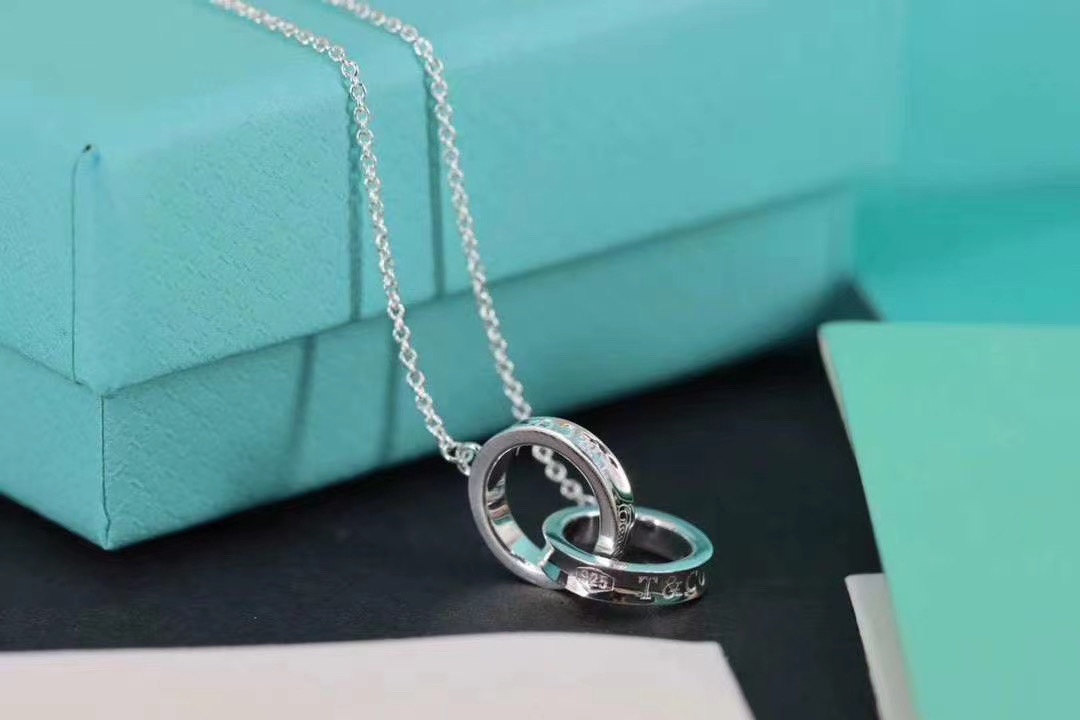 Tiffany & Co. Tiff*ny&Co. 1837 双环扣锁骨项链