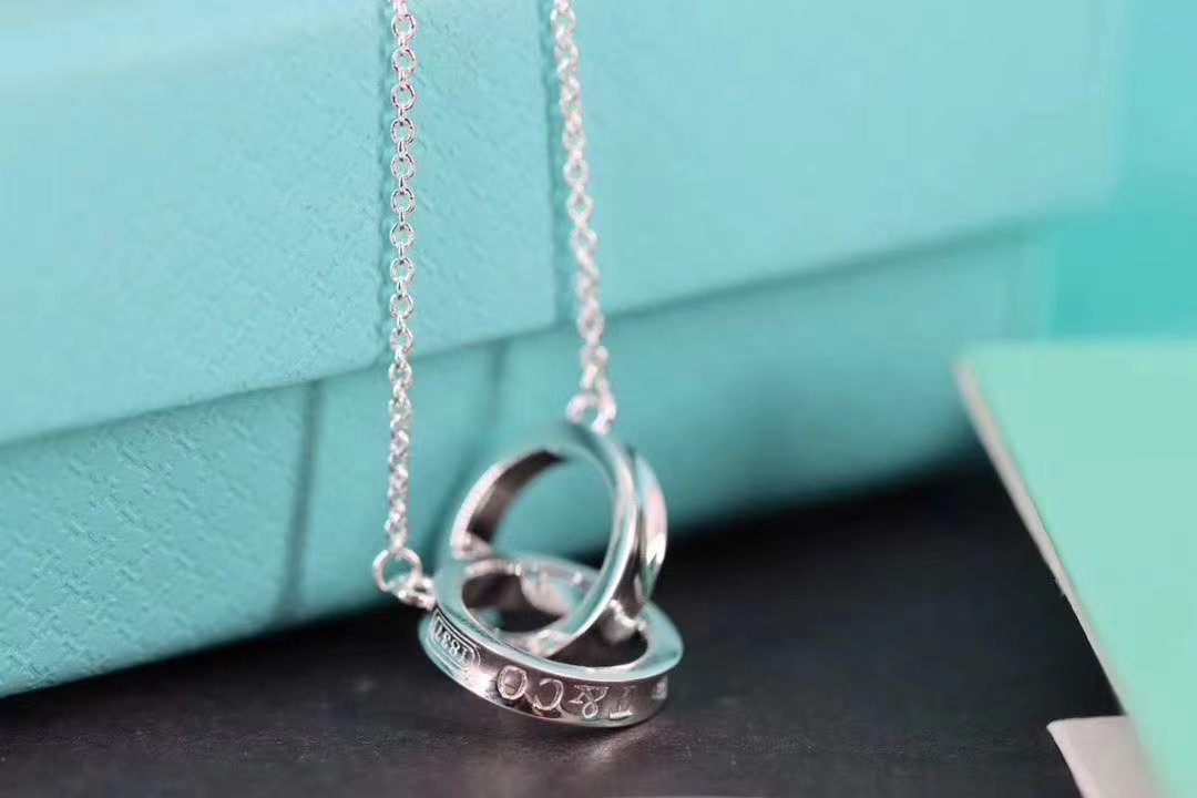 Tiffany & Co. Tiff*ny&Co. 1837 双环扣锁骨项链