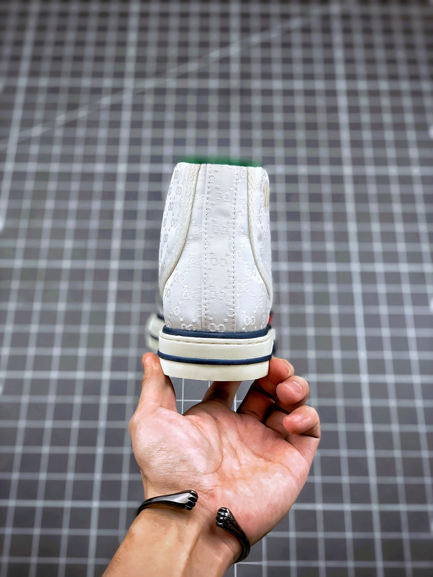420 原装订单 GUCCI Tennis 1977 Print Sneaker 高帮帆布印花复古休闲运动板鞋