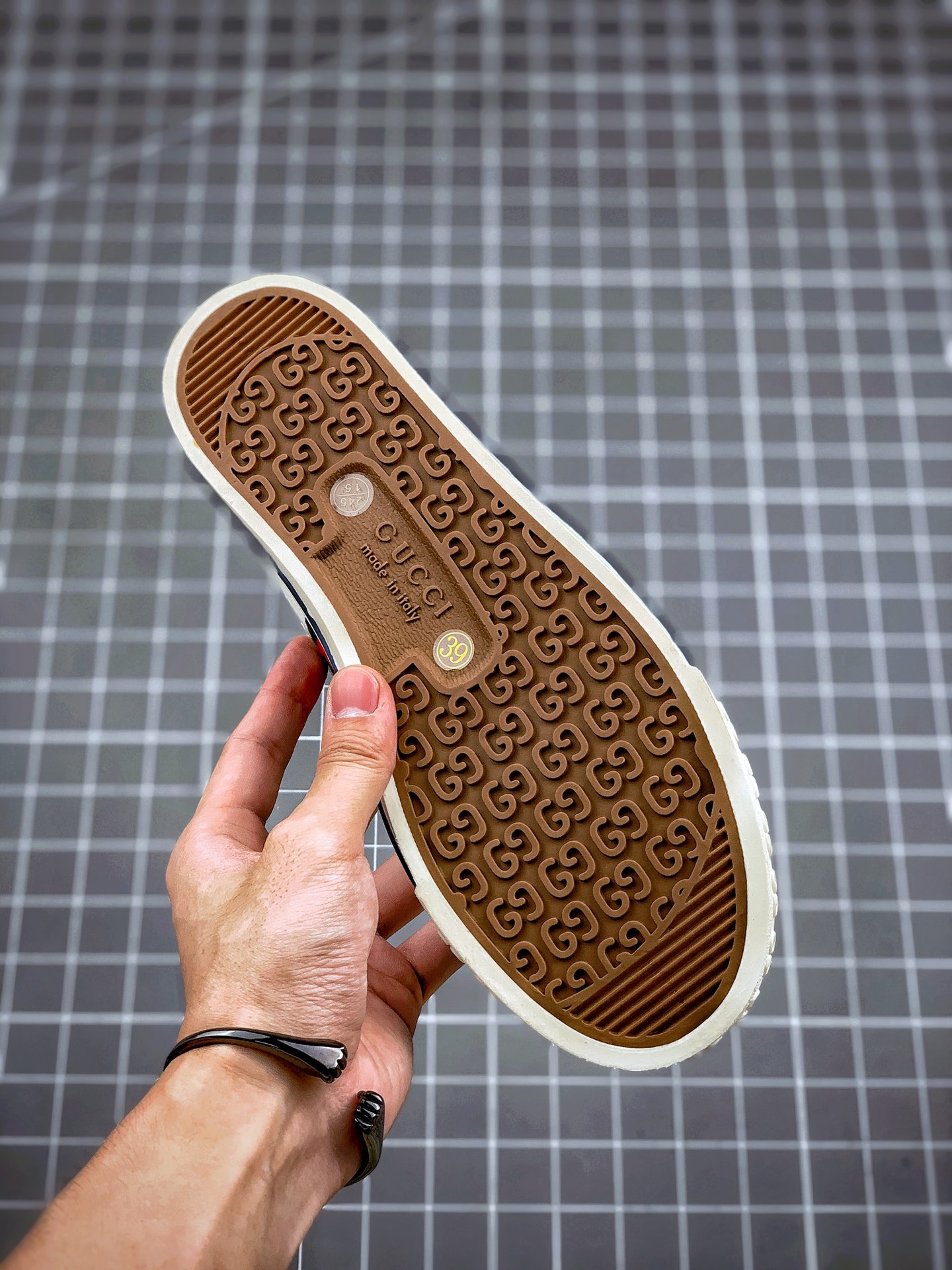 420 原装订单 GUCCI Tennis 1977 Print Sneaker 高帮帆布印花复古休闲运动板鞋