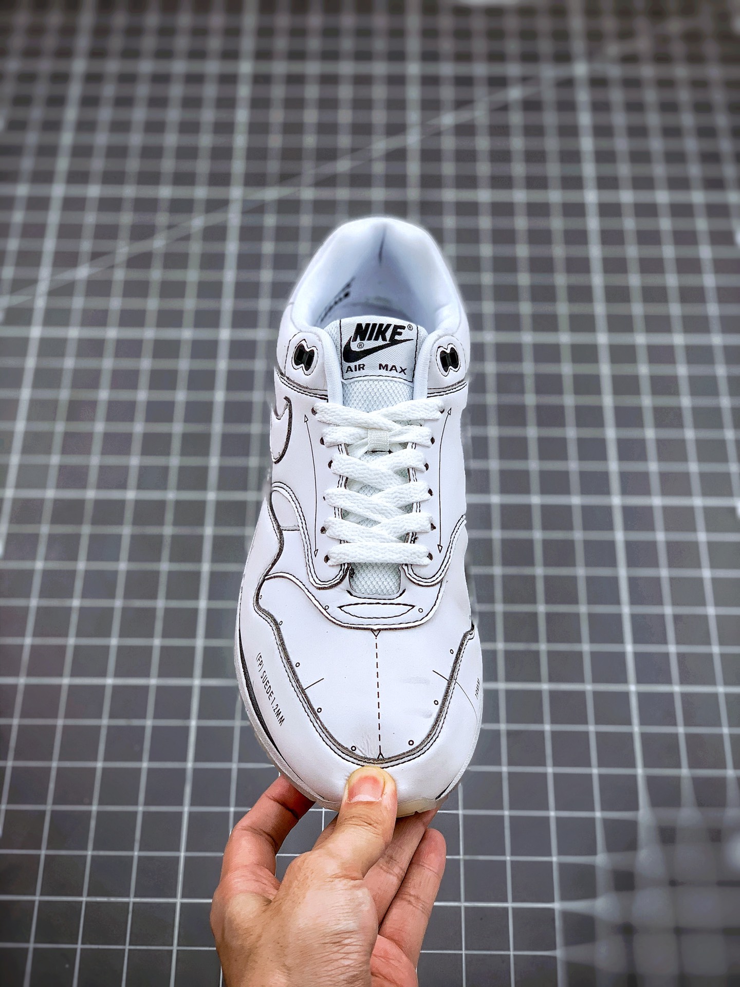 200 Air Max 1 Sketch To Shelf “Schematic”黑白线条 CJ4286-100
