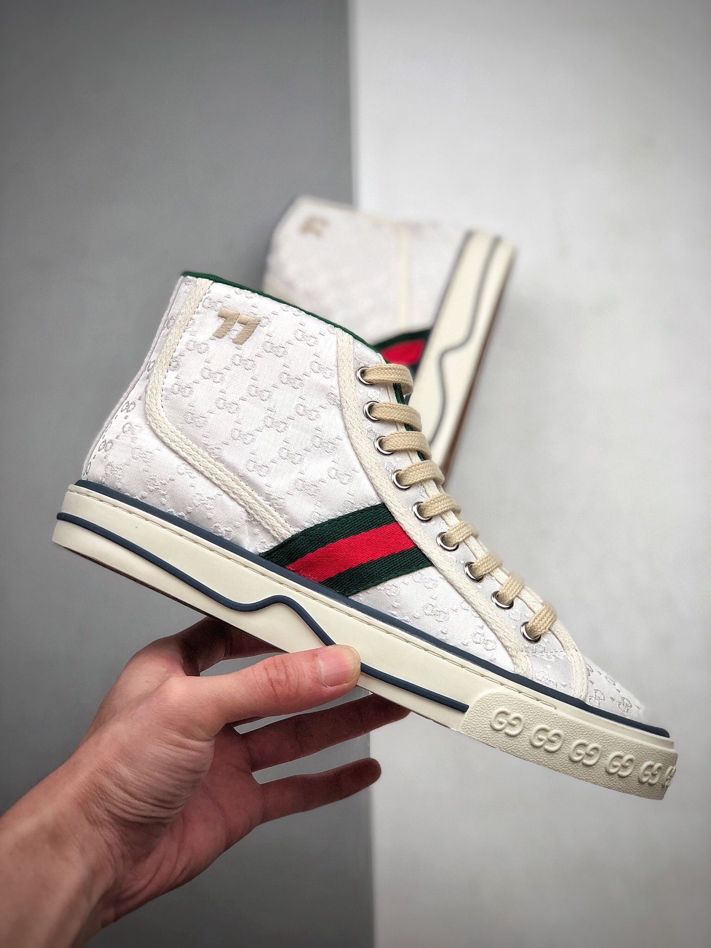 430 GUCCI Tennis 1977 Print Sneaker  充正版本