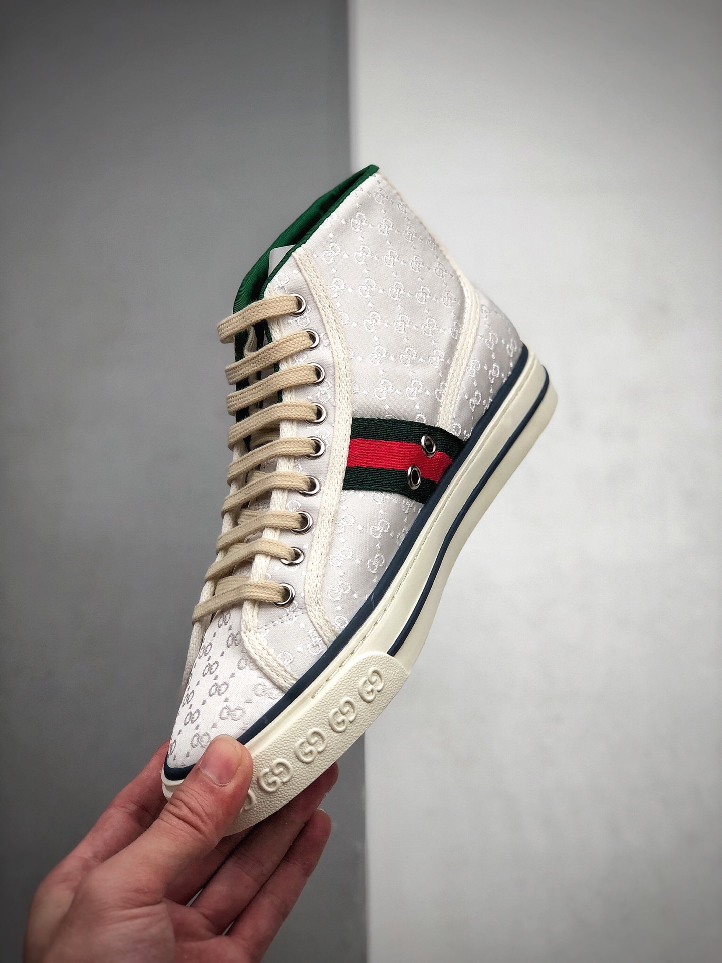 430 GUCCI Tennis 1977 Print Sneaker  充正版本