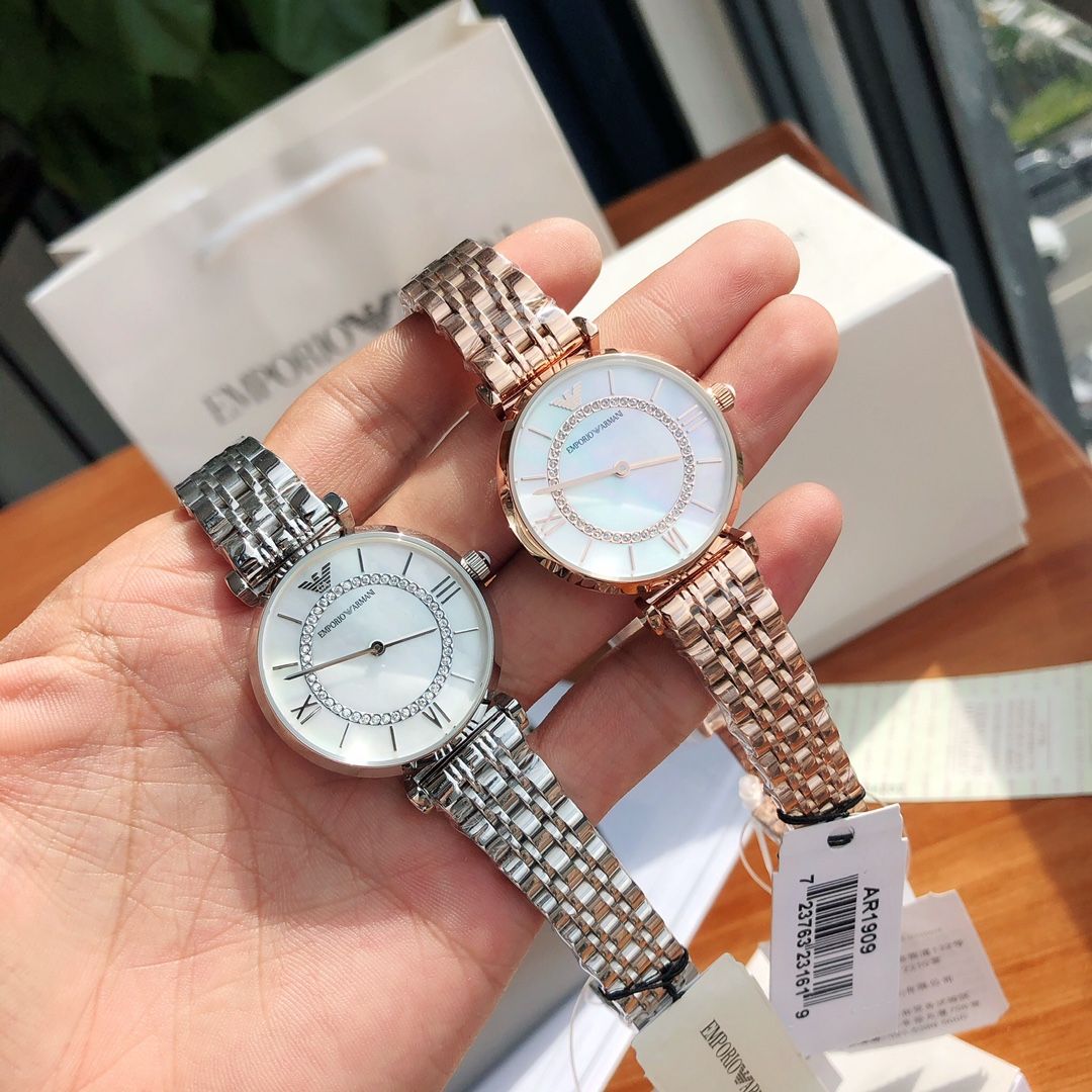Reloj para mujer Armani Ferris Wheel, modelo súper popular, diámetro de esfera 32 mm, diamantes llenos de est…