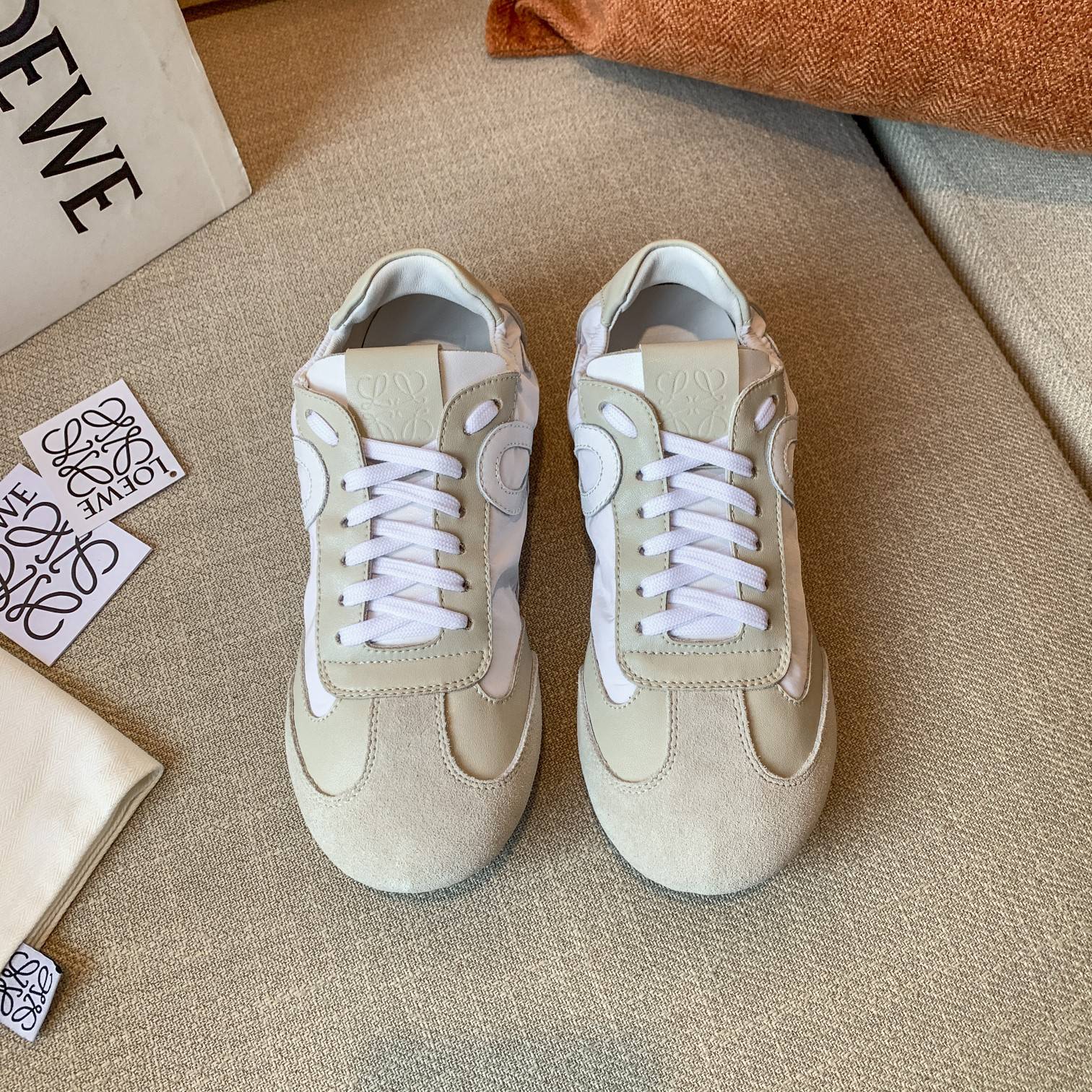 AAA+ Replica
 Loewe Casual Shoes AAA Quality Splicing Cowhide Sheepskin Silk Spring/Summer Collection Casual