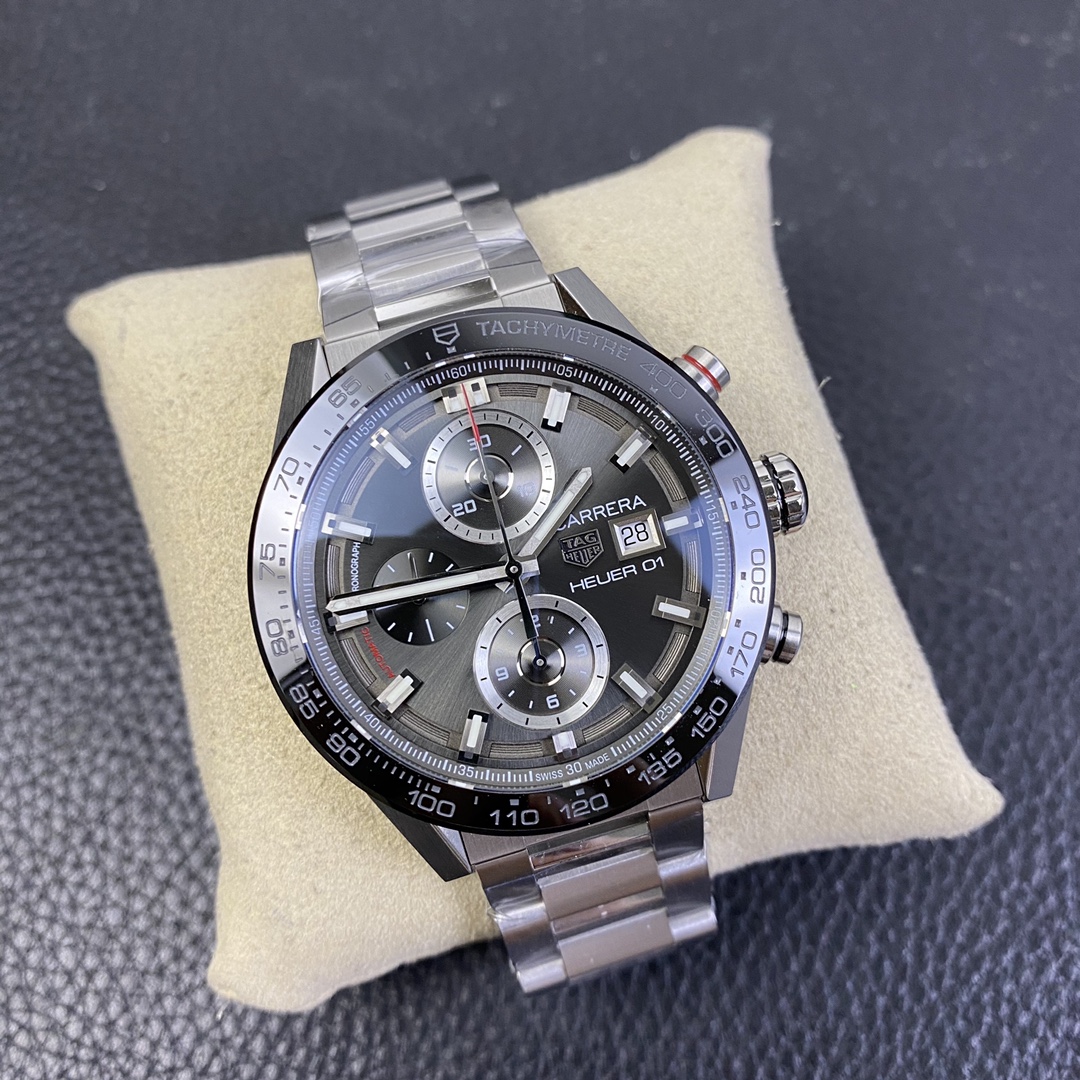 [TAG Heuer Watches]XF TAG Heuer Carrera 01 Chronograph Gray Dial Diameter 43mm