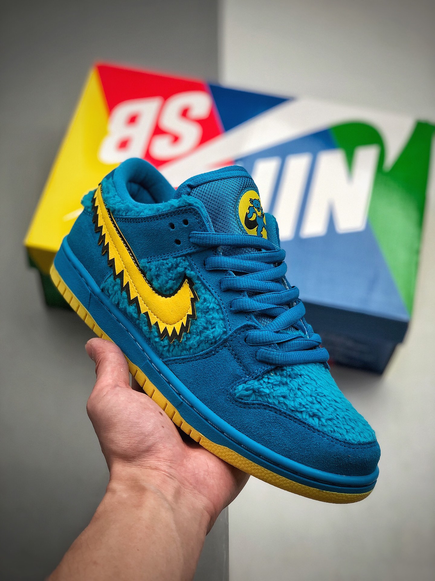 360 SB板鞋 五只熊 跳舞小熊 毛茸茸 蓝色 小熊 “熊毛”NIKE SB DUNK LOW PRO QS CJ5378 400