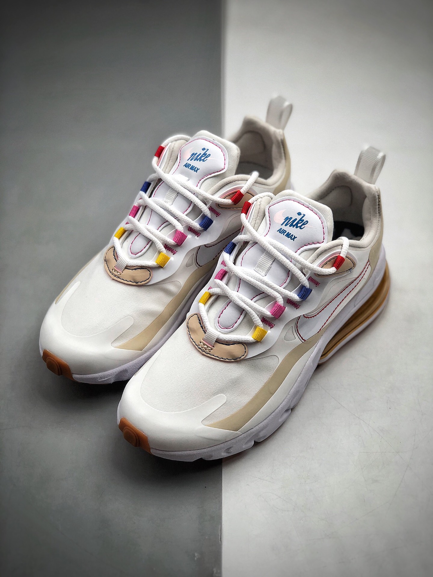 200  耐克 Nike React Air Max 270 React LA Edition 白咖 CQ0208-101
