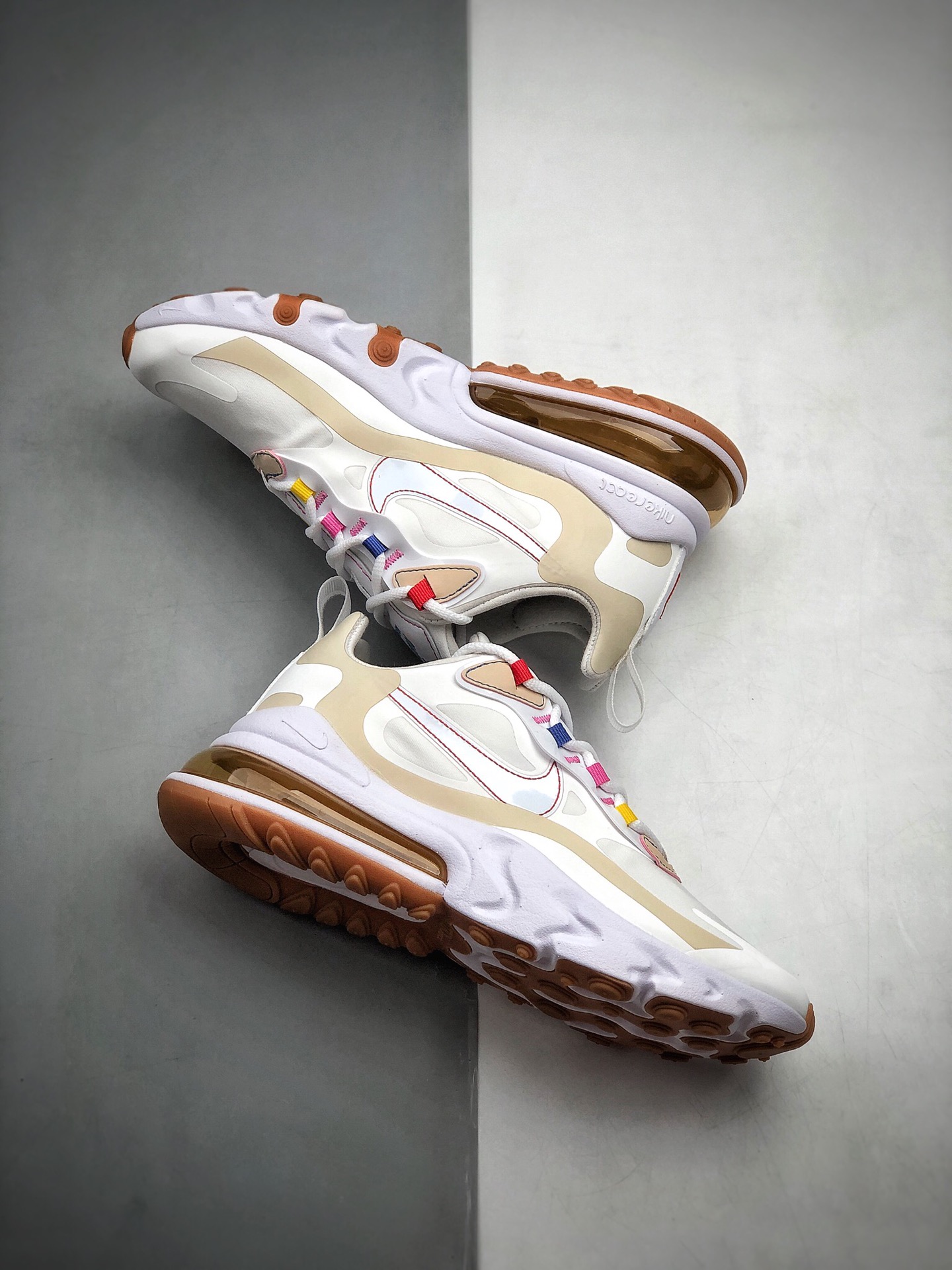 200  耐克 Nike React Air Max 270 React LA Edition 白咖 CQ0208-101